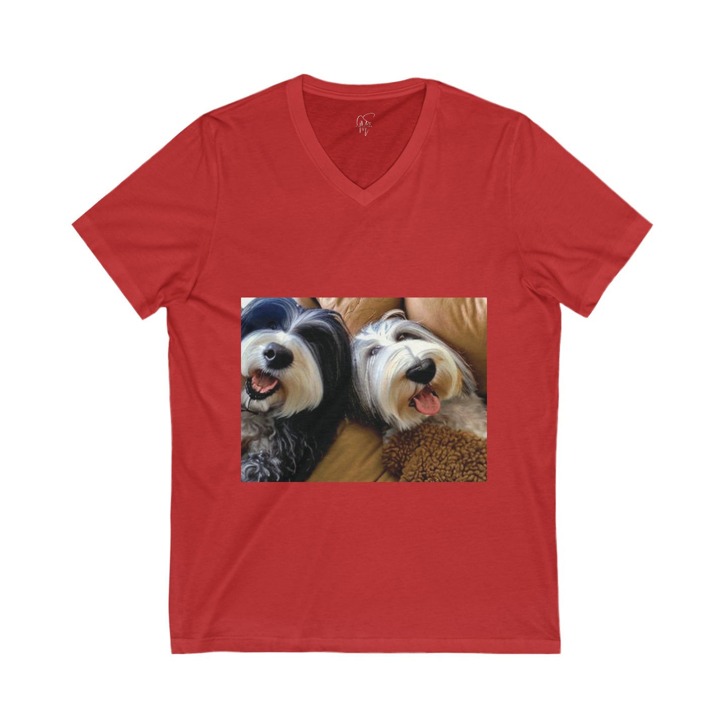 Buddies Jersey Short Sleeve V-Neck Tee