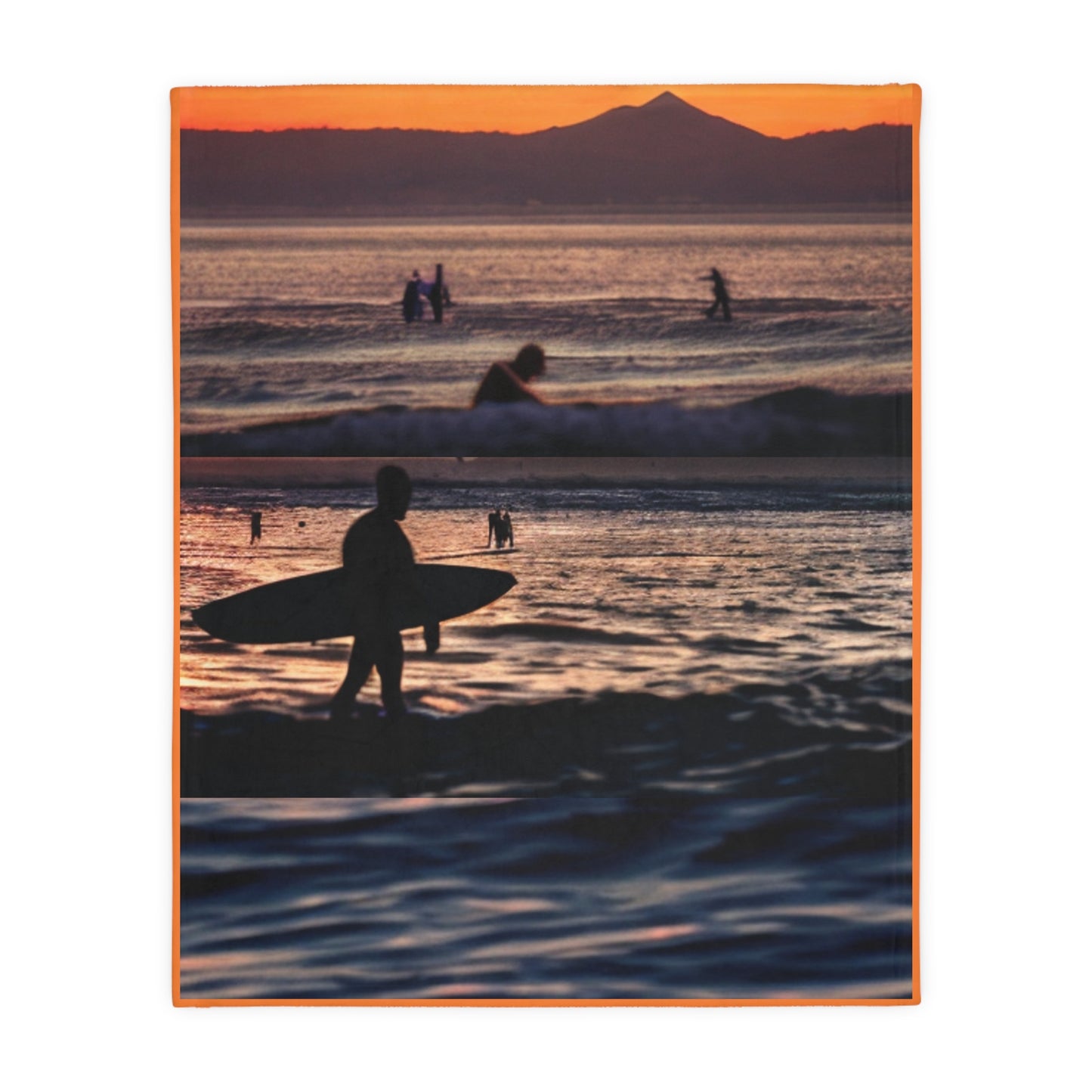 Surfing Velveteen two-sided Microfiber Blanket