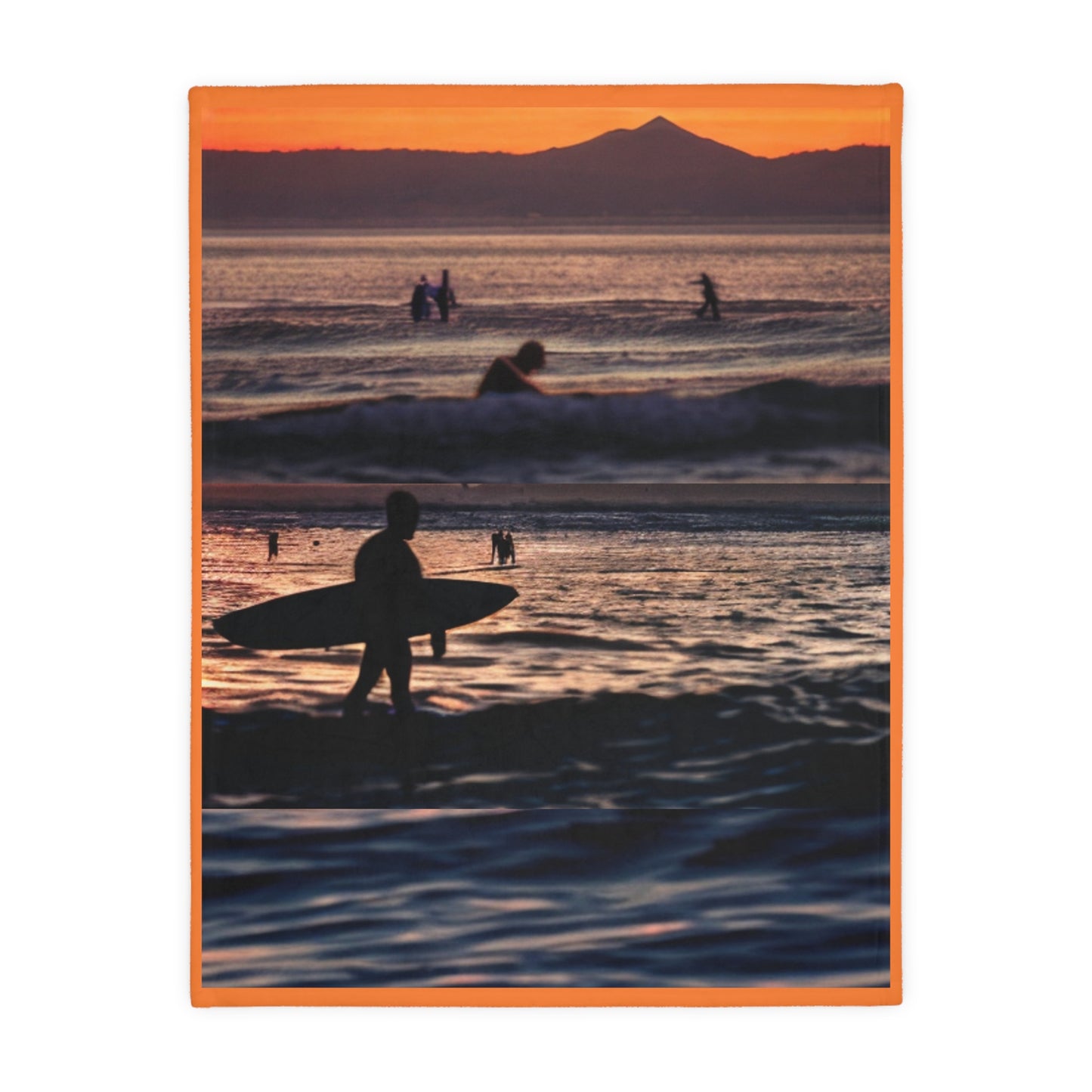 Surfing Velveteen two-sided Microfiber Blanket