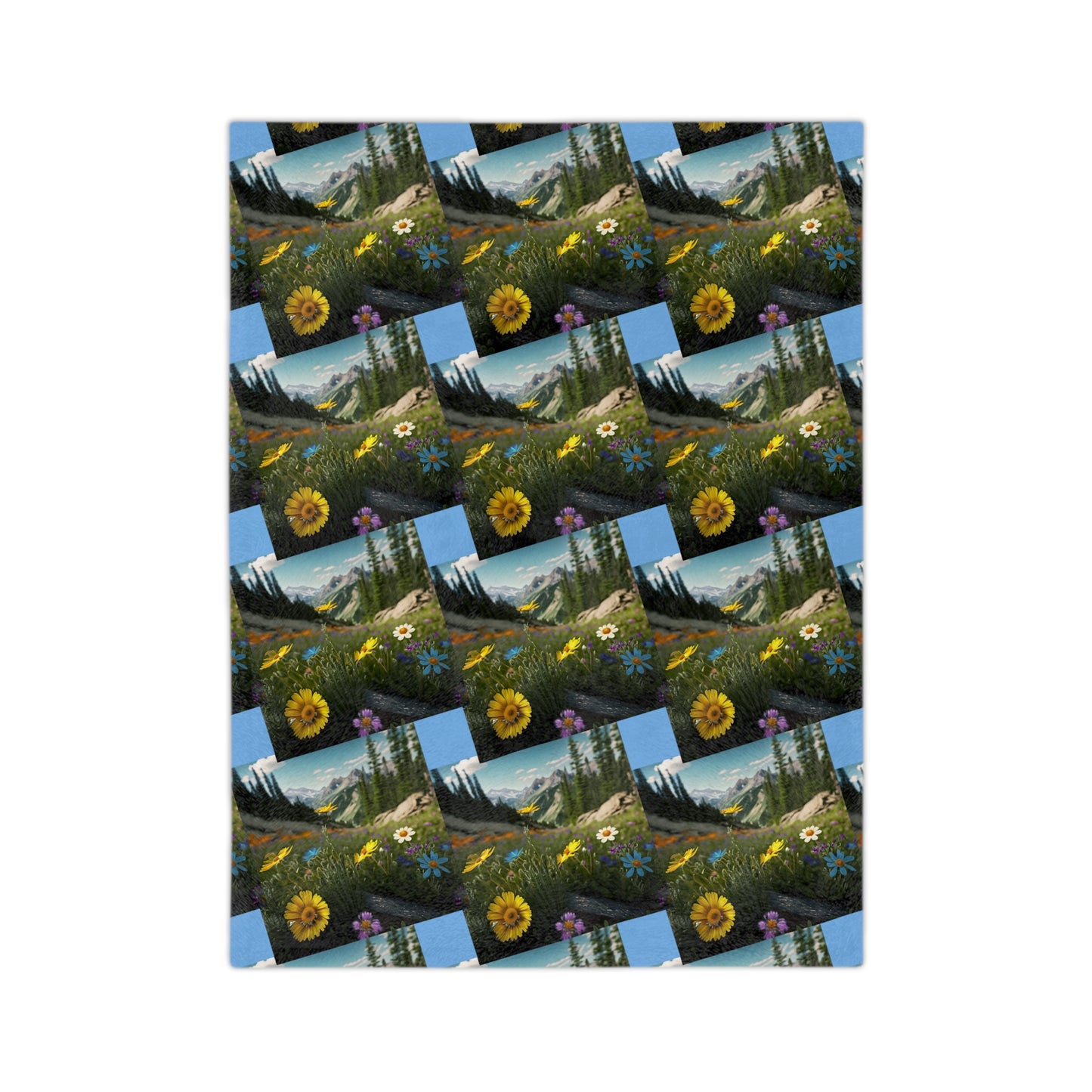 Wildflowers Velveteen Microfiber Blanket