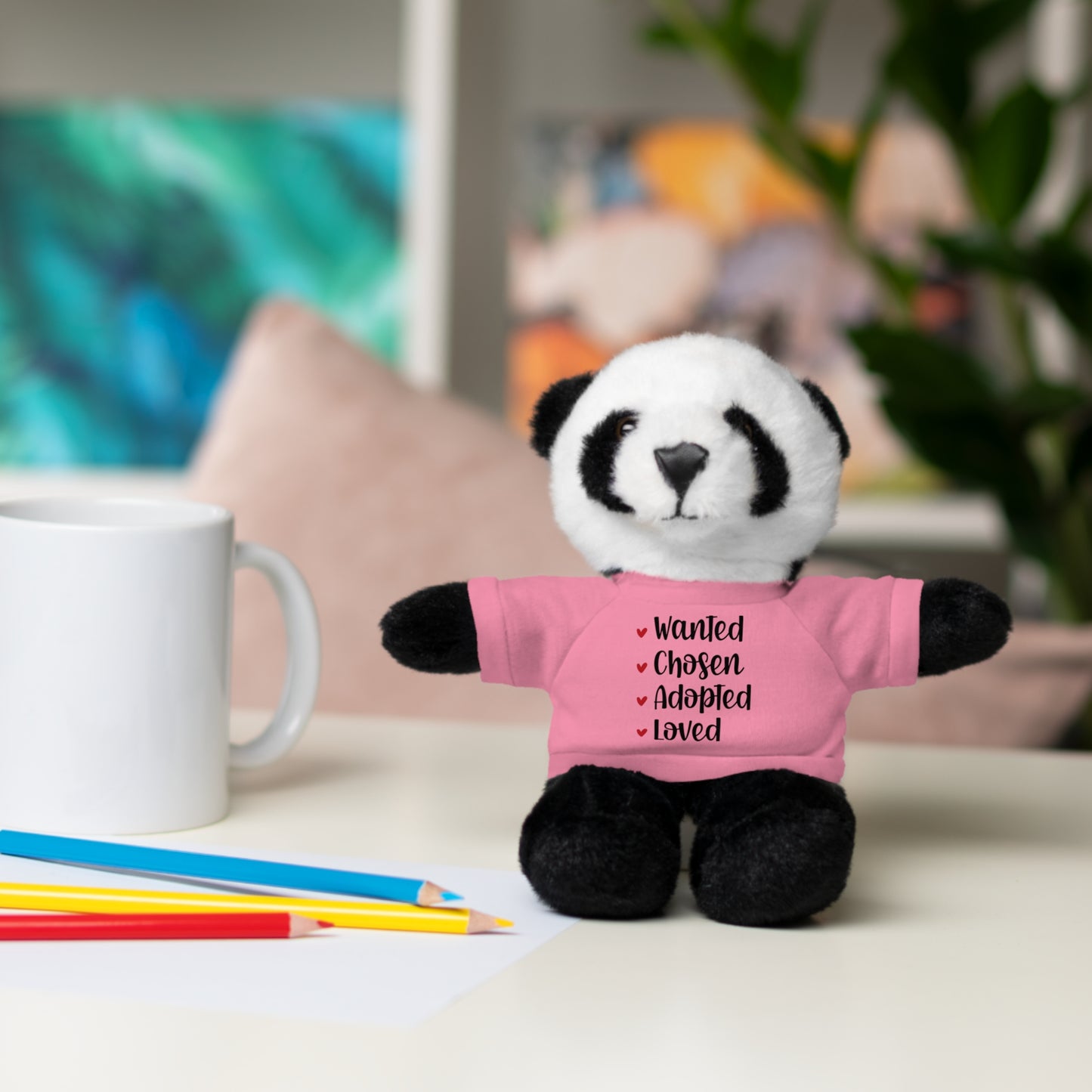Stuffed Animals with Family Adoption Tee