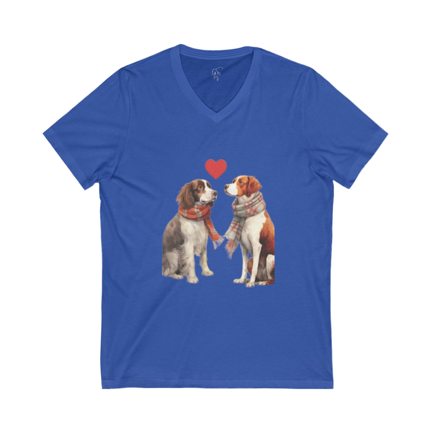 Adorable Pups - Jersey Short Sleeve V-Neck Tee