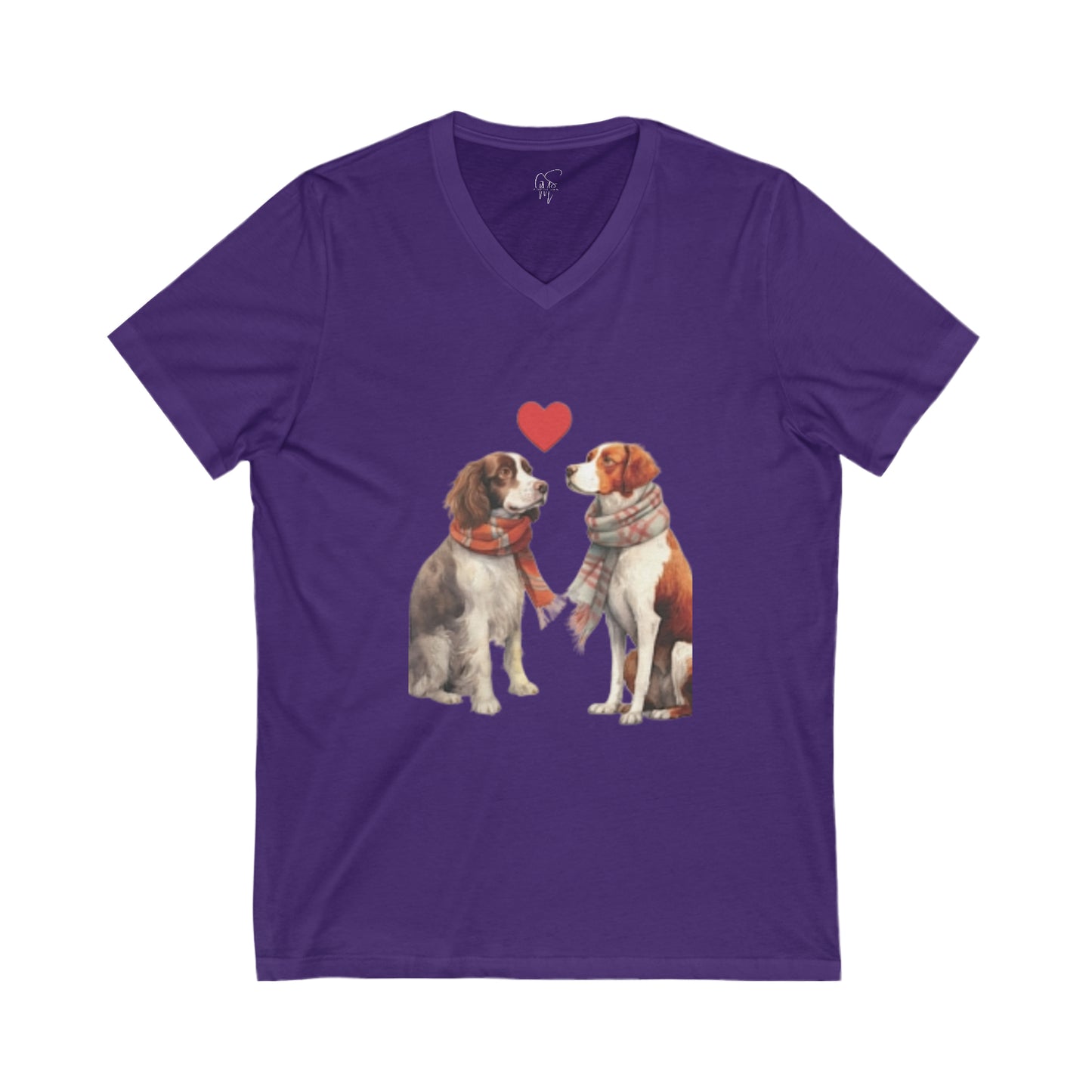 Adorable Pups - Jersey Short Sleeve V-Neck Tee