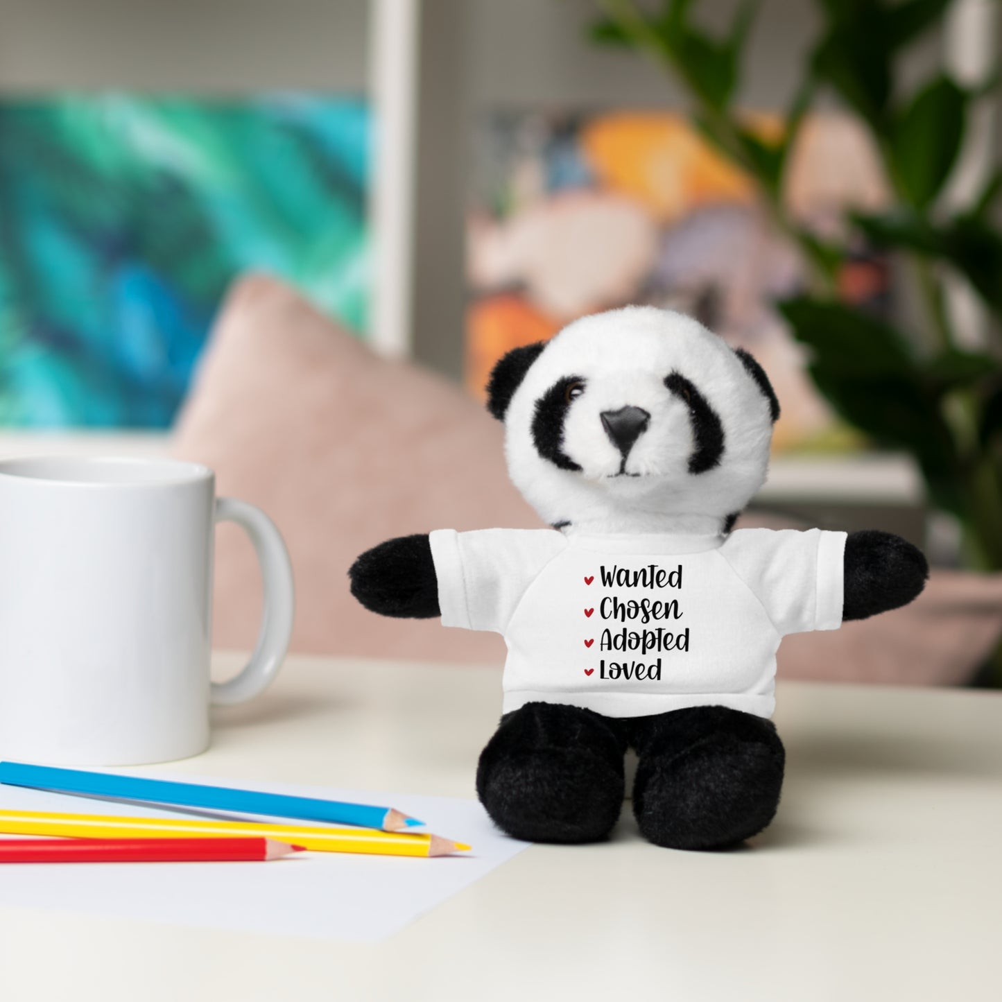 Stuffed Animals with Family Adoption Tee