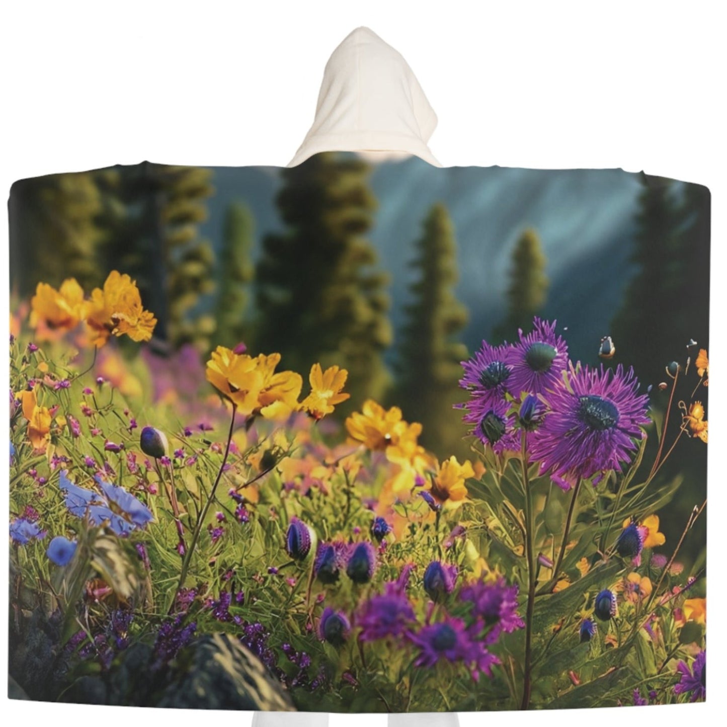 Hooded Sherpa Fleece Blanket