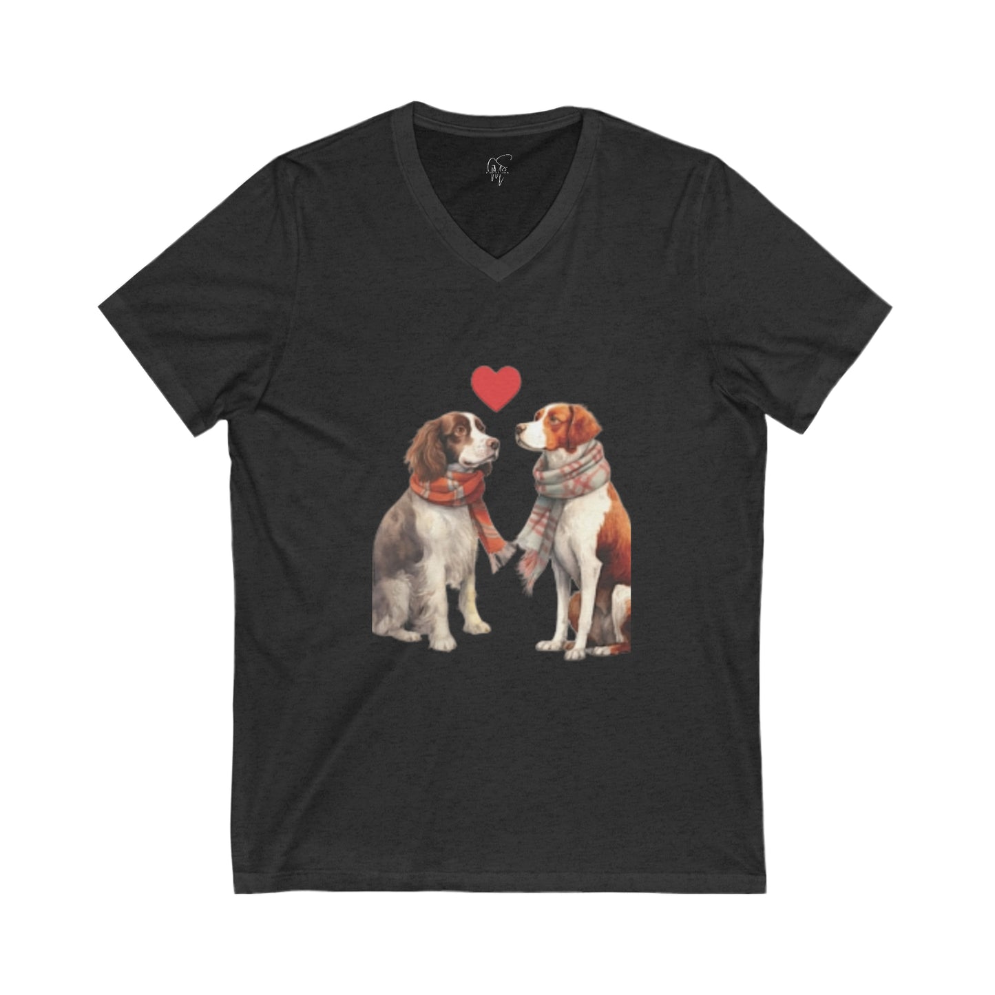 Adorable Pups - Jersey Short Sleeve V-Neck Tee