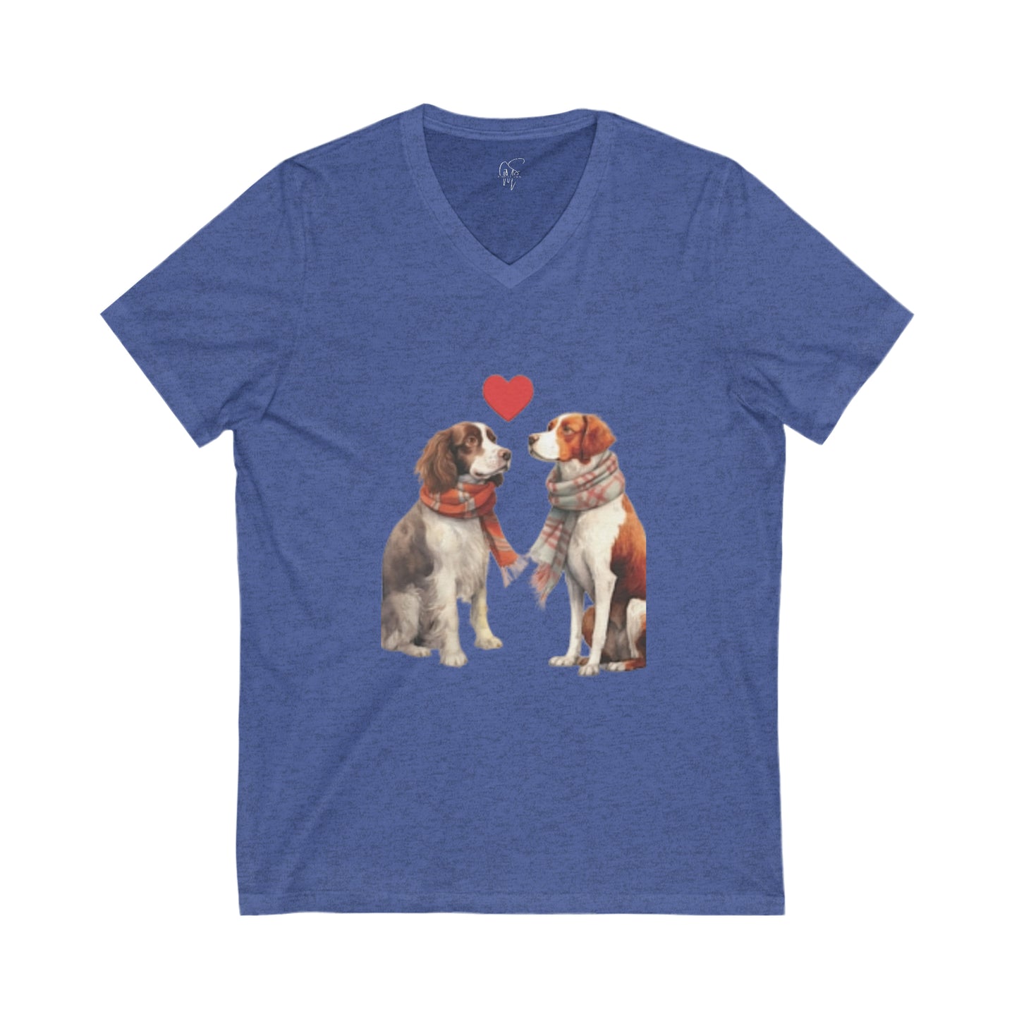 Adorable Pups - Jersey Short Sleeve V-Neck Tee
