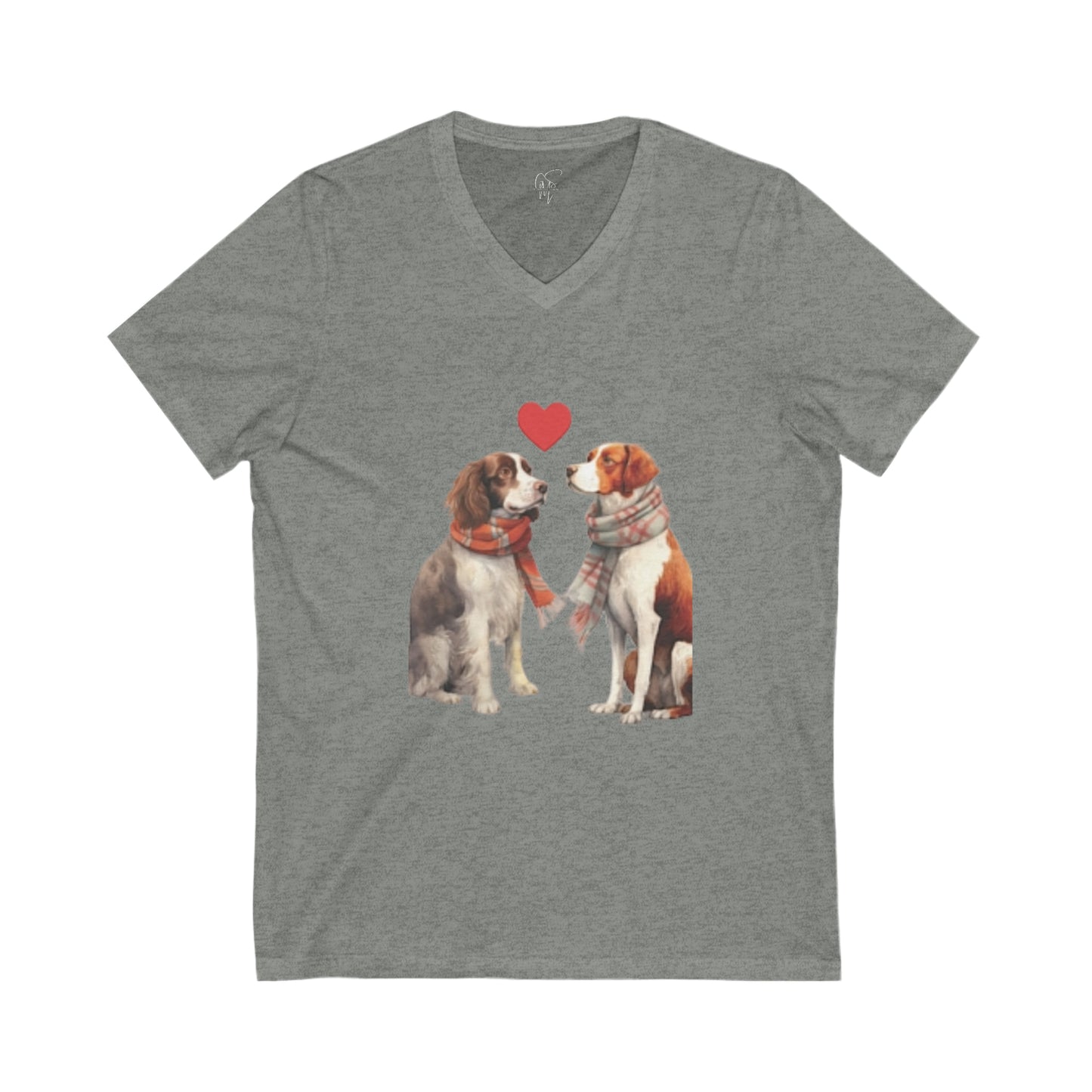Adorable Pups - Jersey Short Sleeve V-Neck Tee