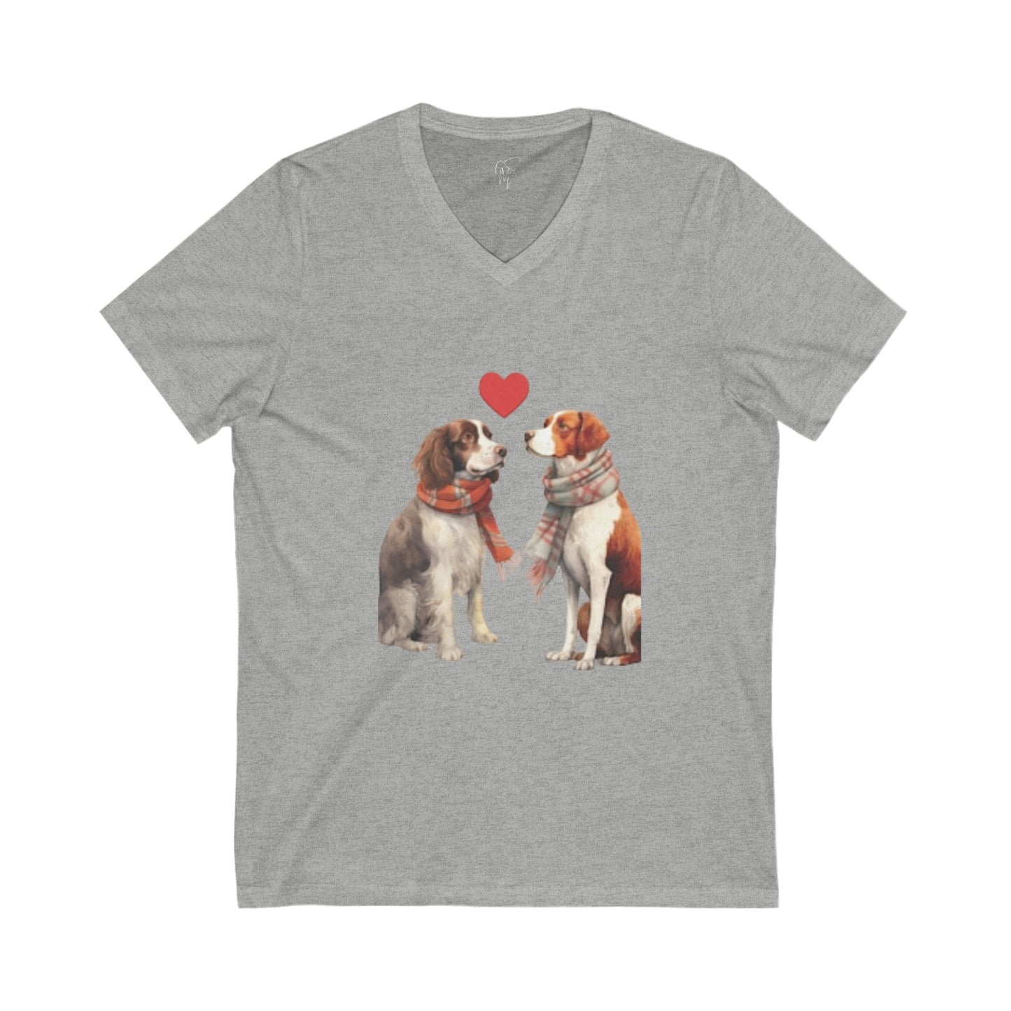 Adorable Pups - Jersey Short Sleeve V-Neck Tee