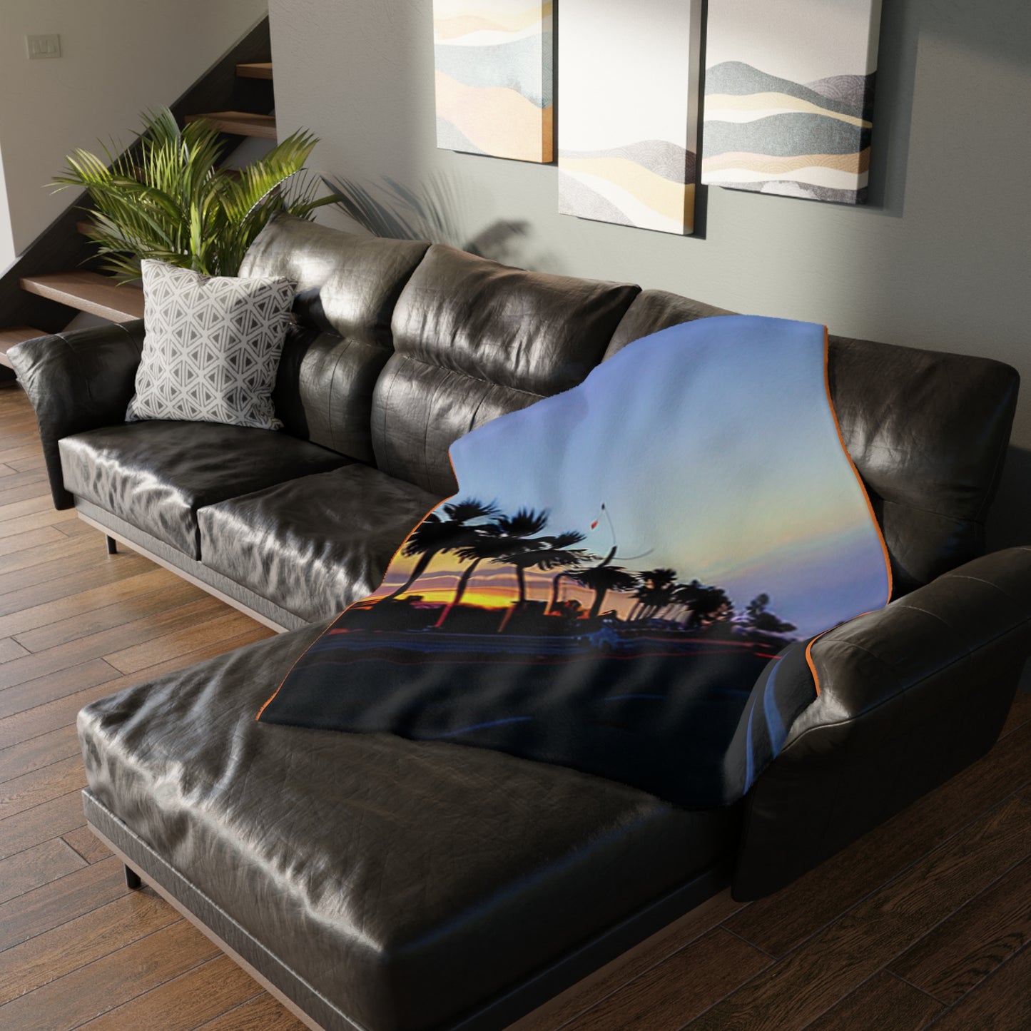 Surfing Velveteen two-sided Microfiber Blanket