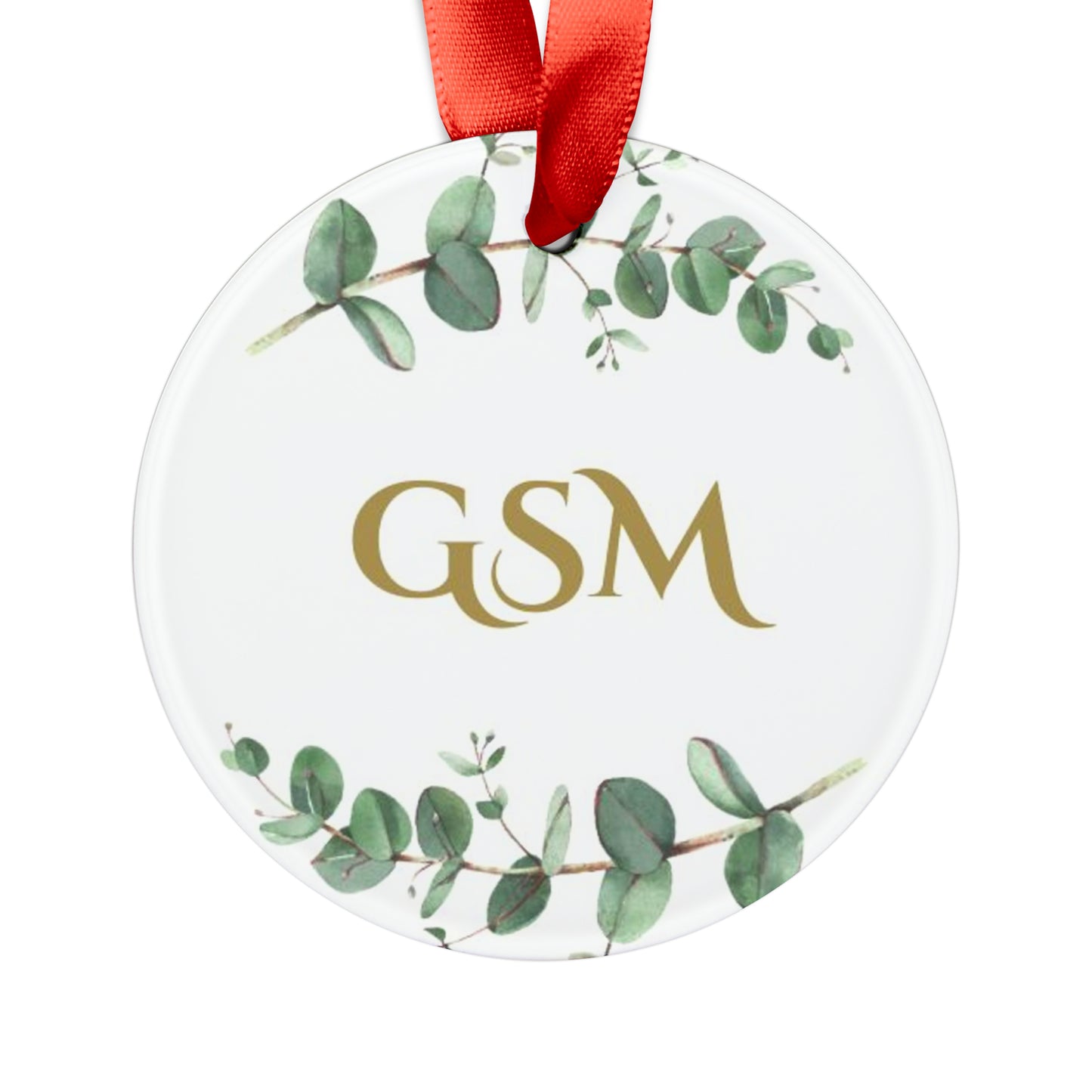 GSM Ornament with Ribbon