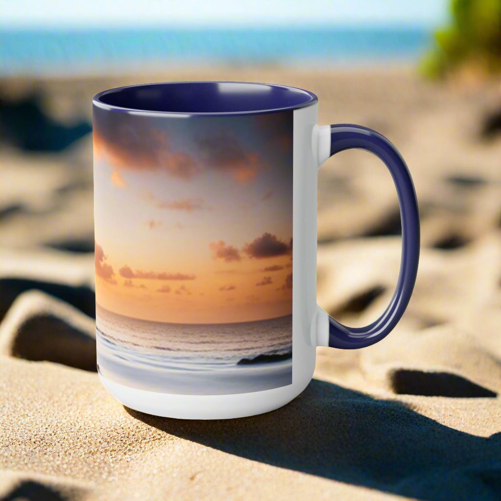 Two-Tone Coffee Mugs, 15oz