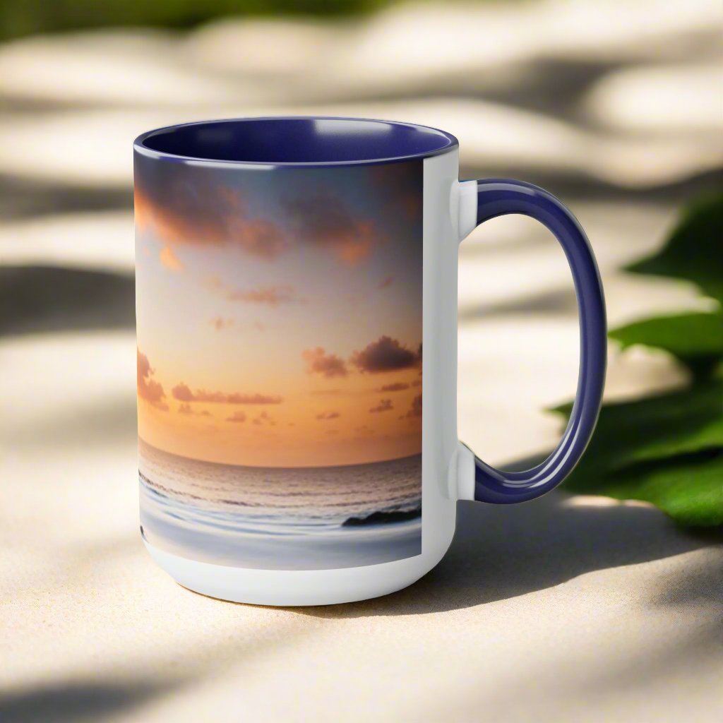 Two-Tone Coffee Mugs, 15oz