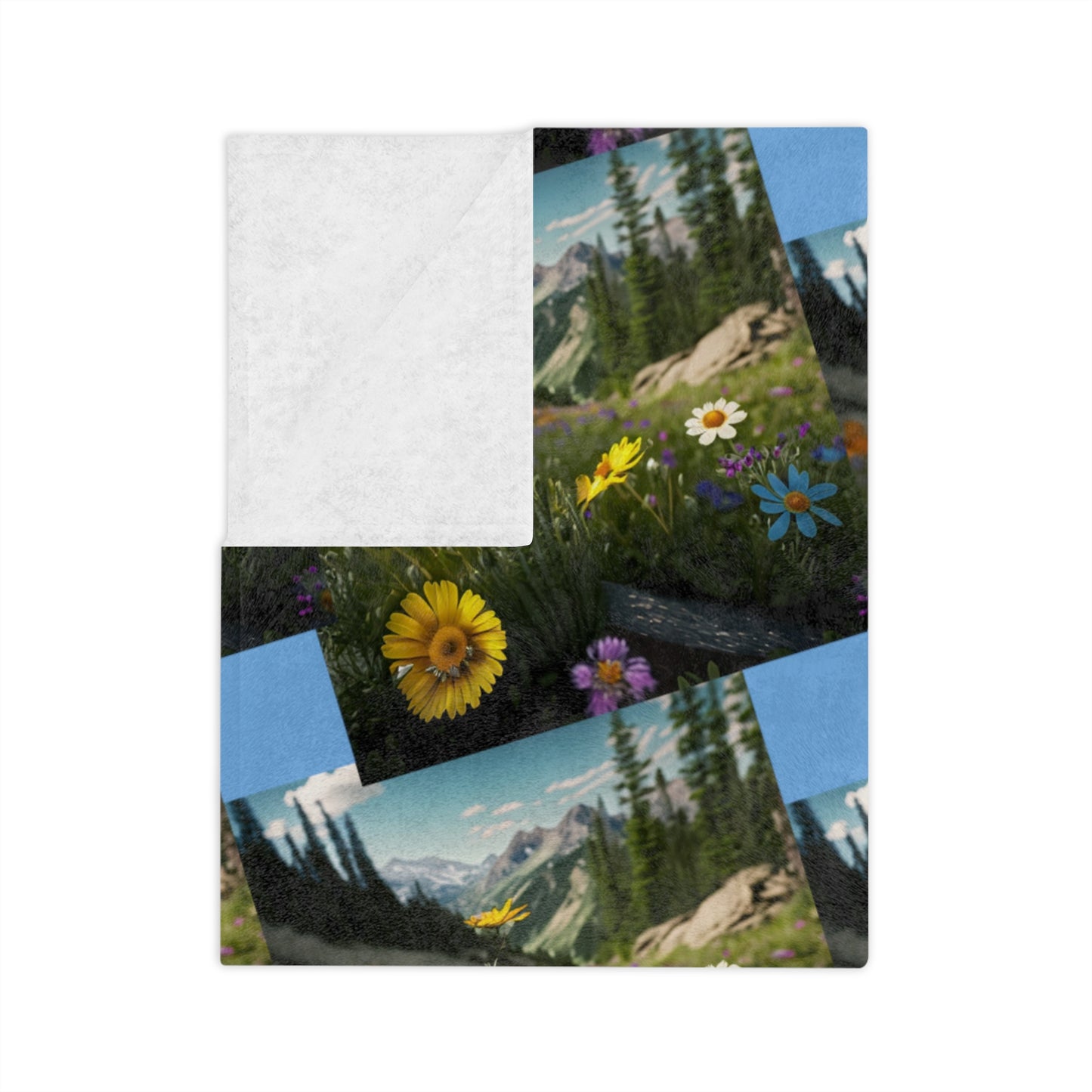 Wildflowers Velveteen Microfiber Blanket