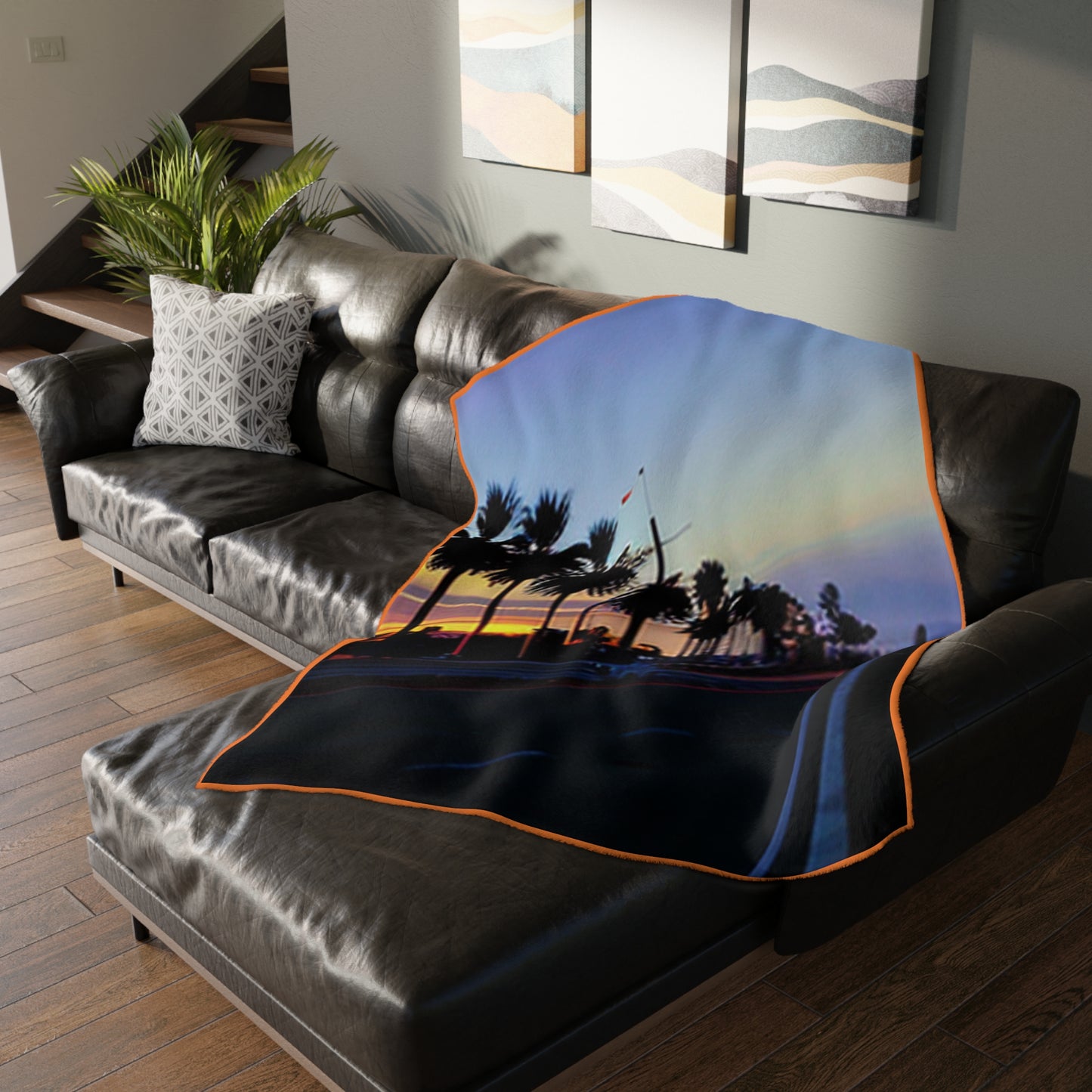Surfing Velveteen two-sided Microfiber Blanket