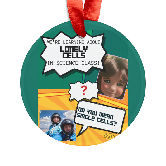 Fun Science Acrylic Ornament with Ribbon