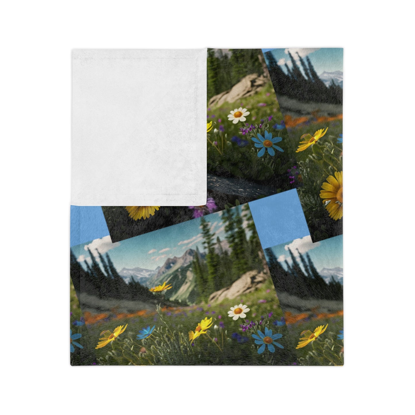 Wildflowers Velveteen Microfiber Blanket