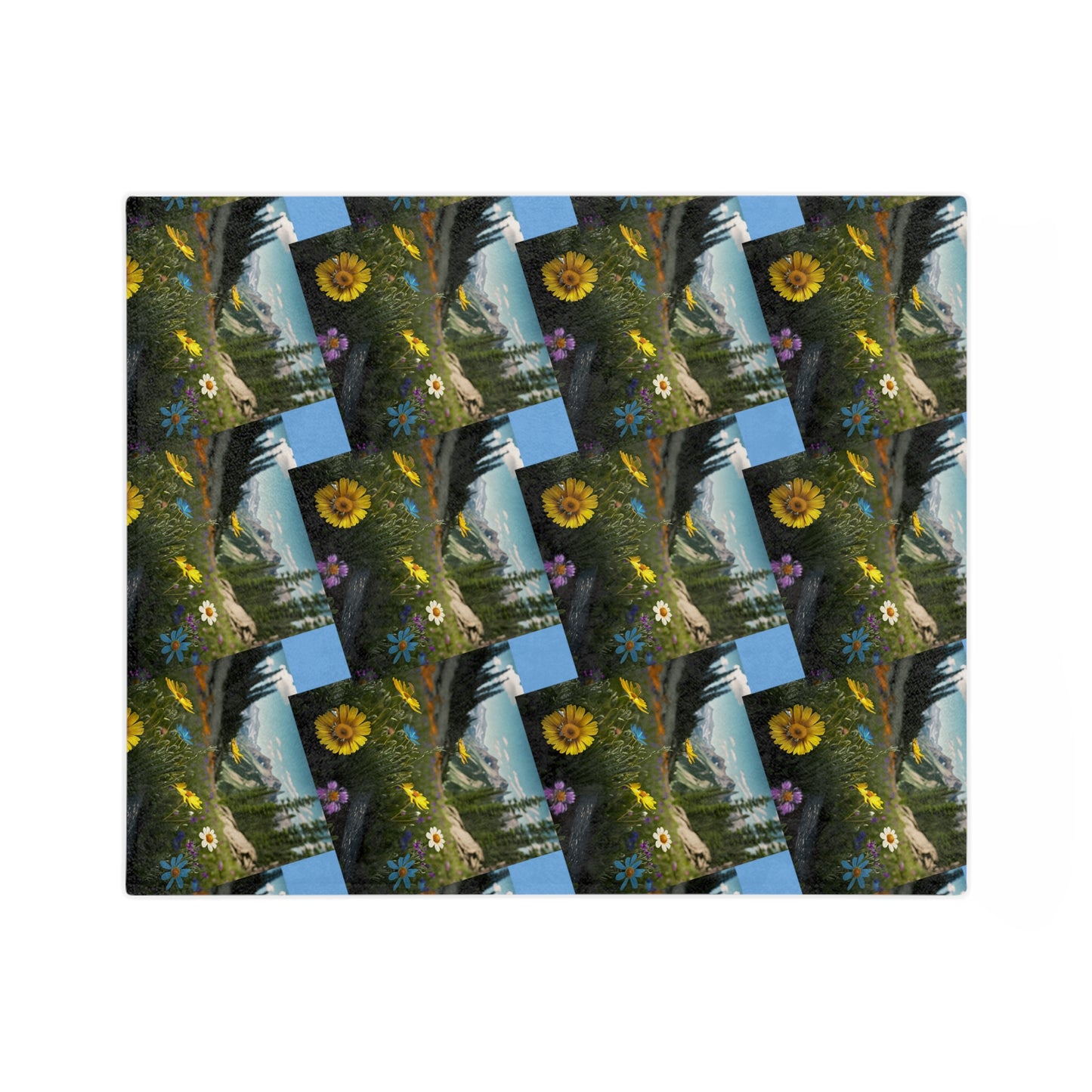 Wildflowers Velveteen Microfiber Blanket
