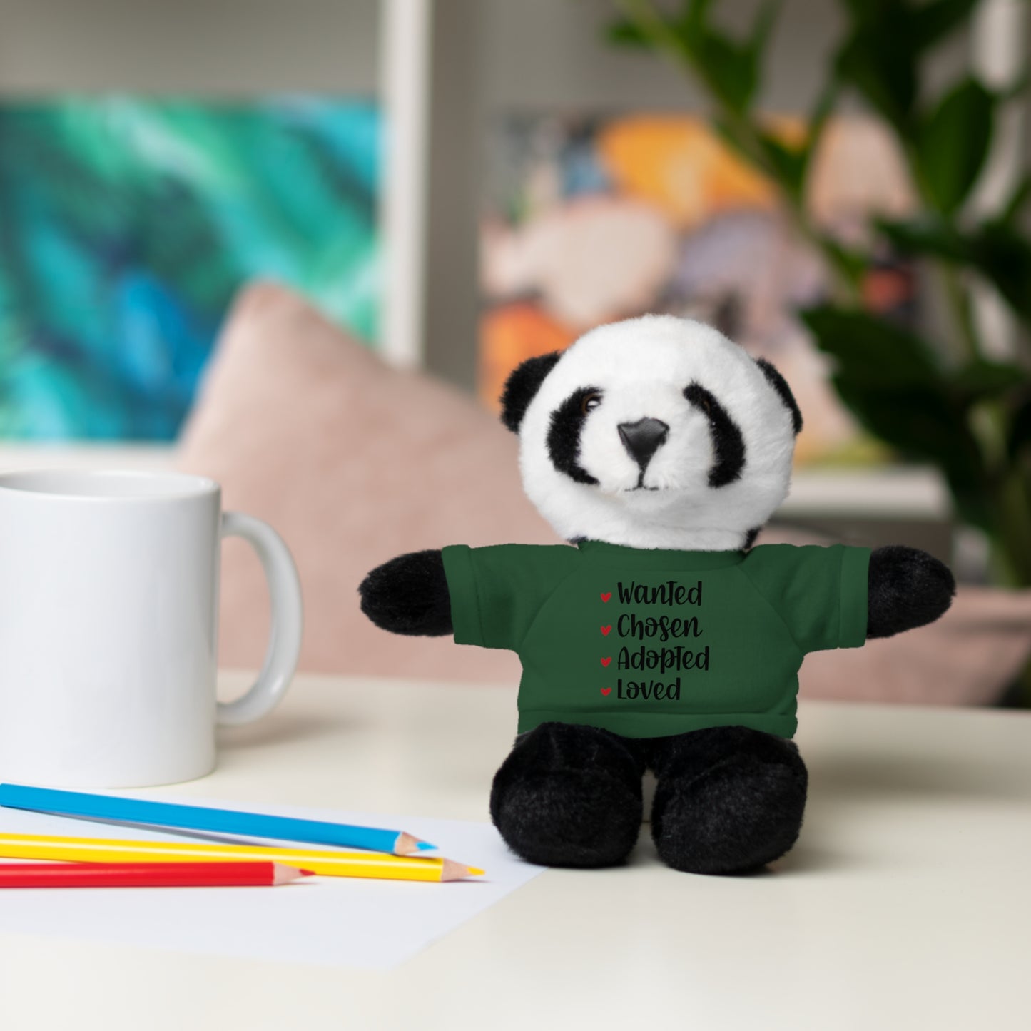 Stuffed Animals with Family Adoption Tee