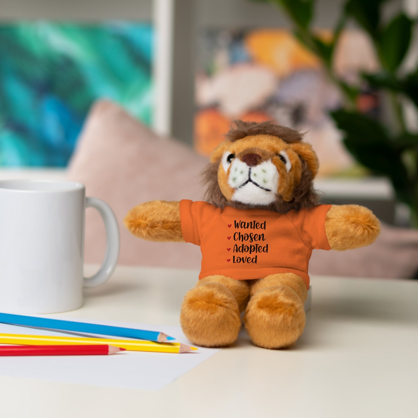 Stuffed Animals with Family Adoption Tee