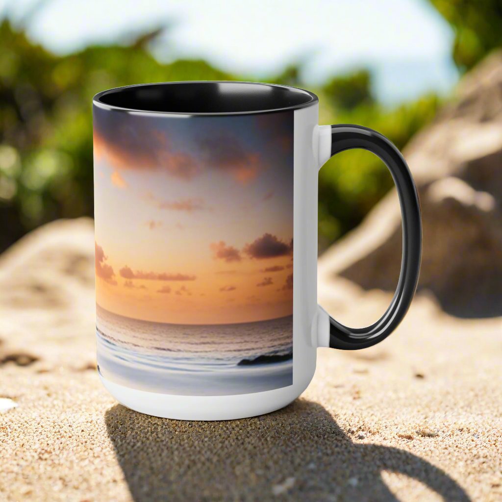 Two-Tone Coffee Mugs, 15oz