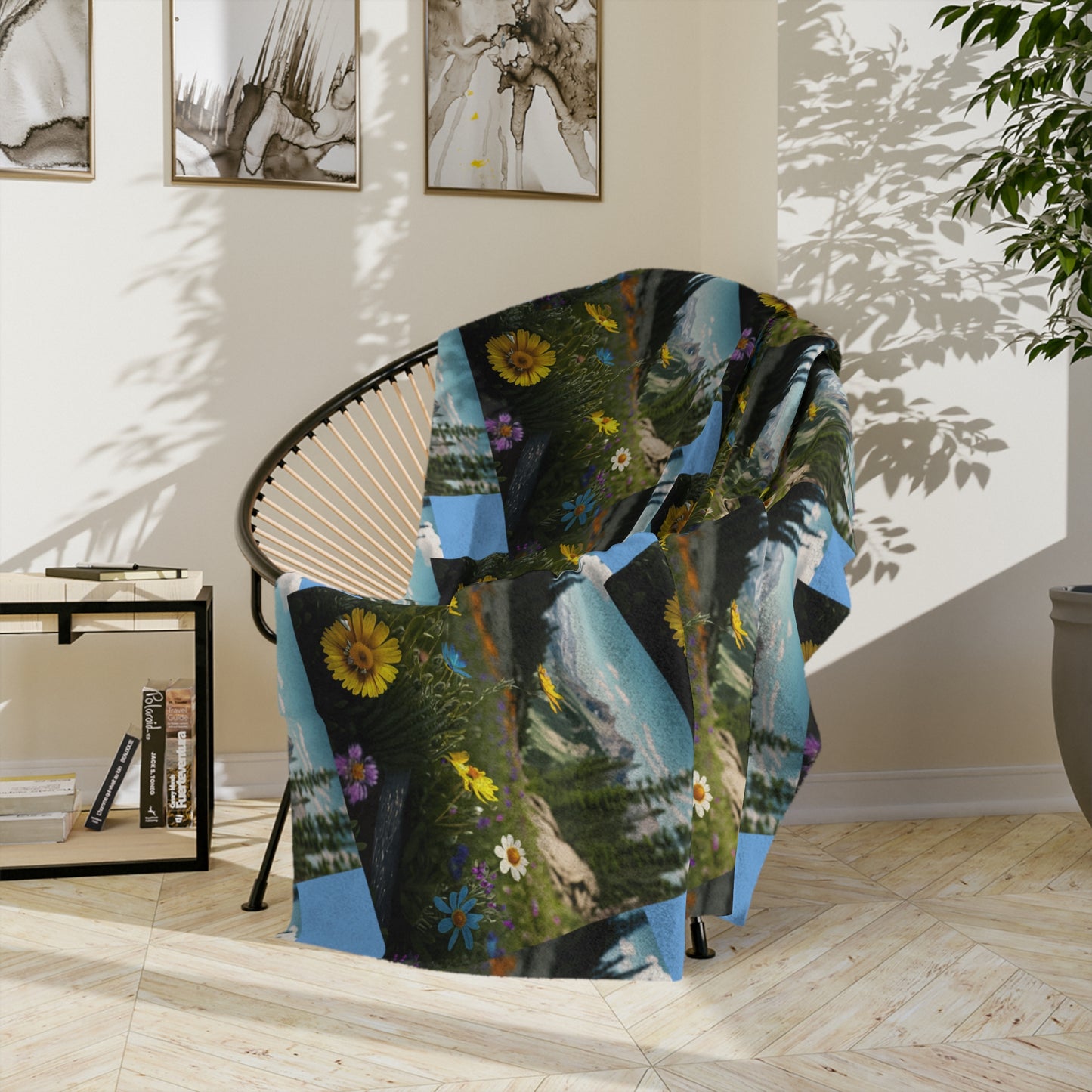 Wildflowers Velveteen Microfiber Blanket