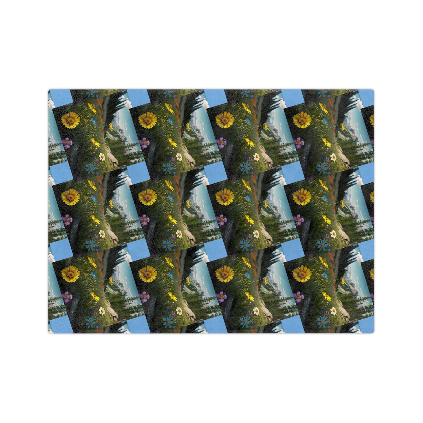 Wildflowers Velveteen Microfiber Blanket