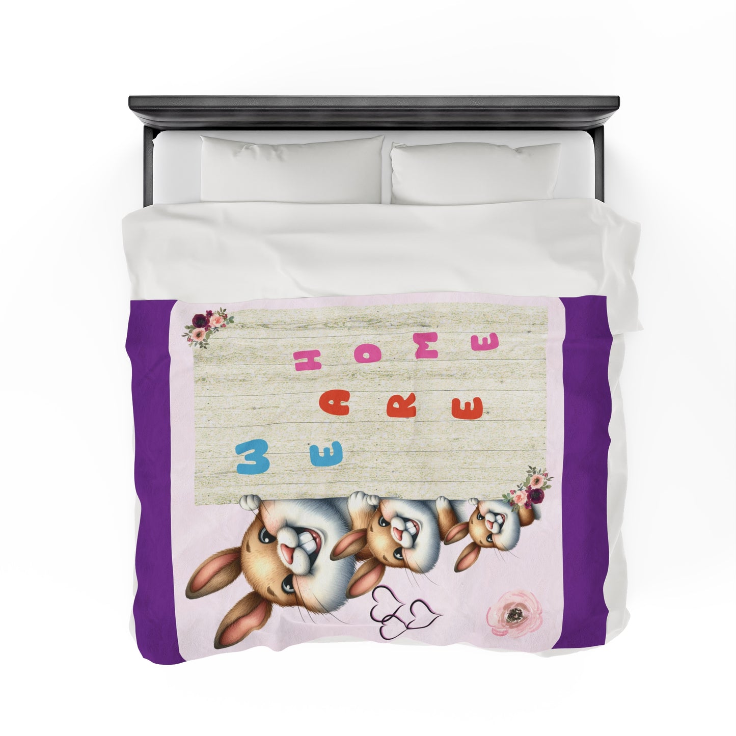 Bunny Velveteen Plush Blanket