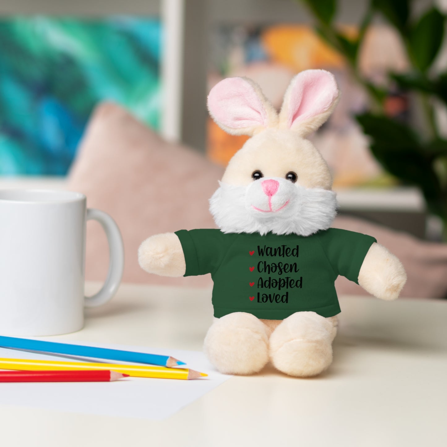 Stuffed Animals with Family Adoption Tee