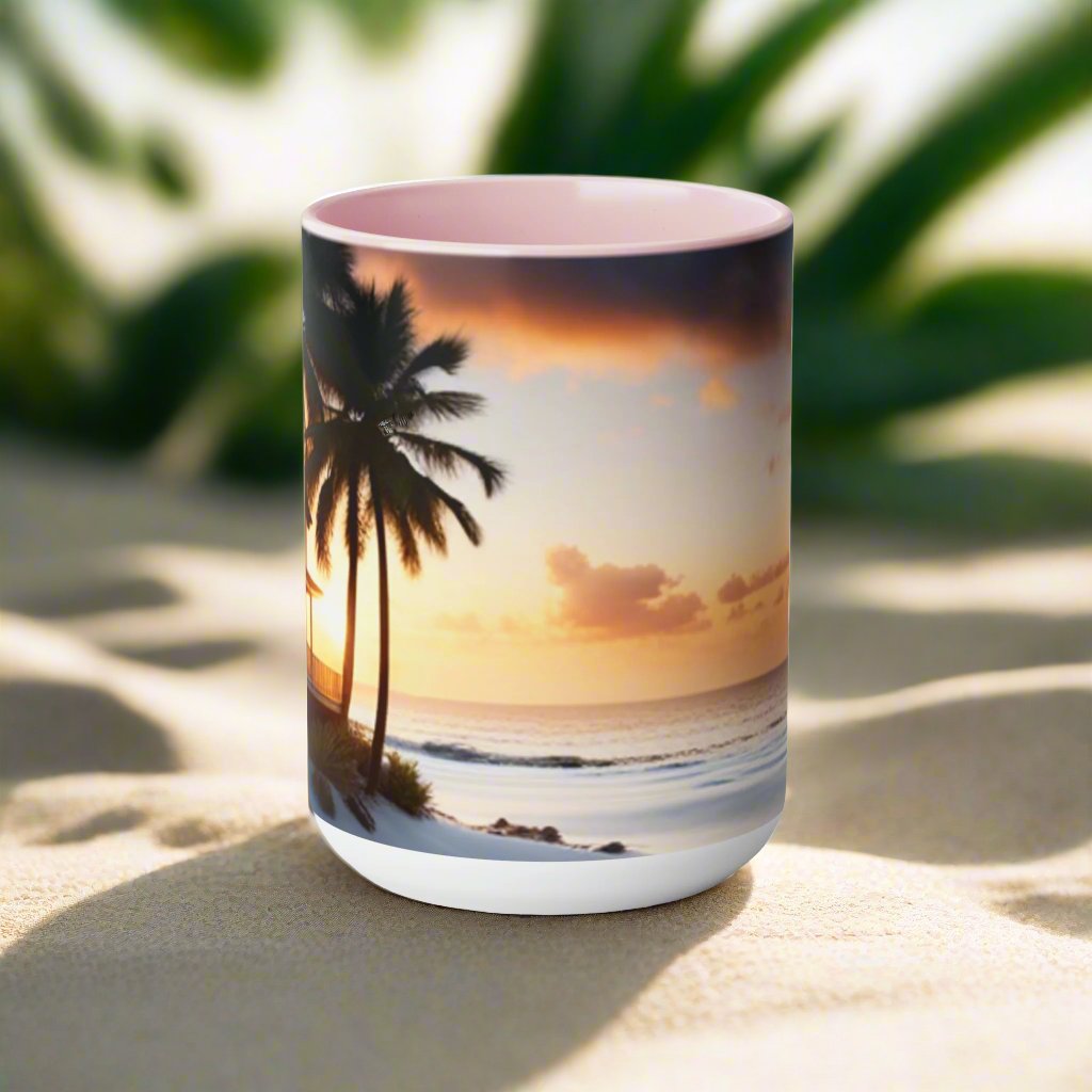 Two-Tone Coffee Mugs, 15oz
