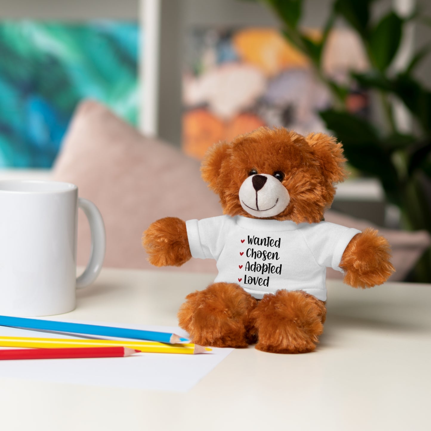 Stuffed Animals with Family Adoption Tee