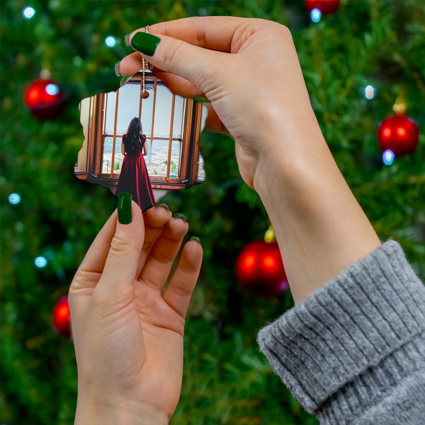 Occasion Ceramic Ornament, 4 Shapes