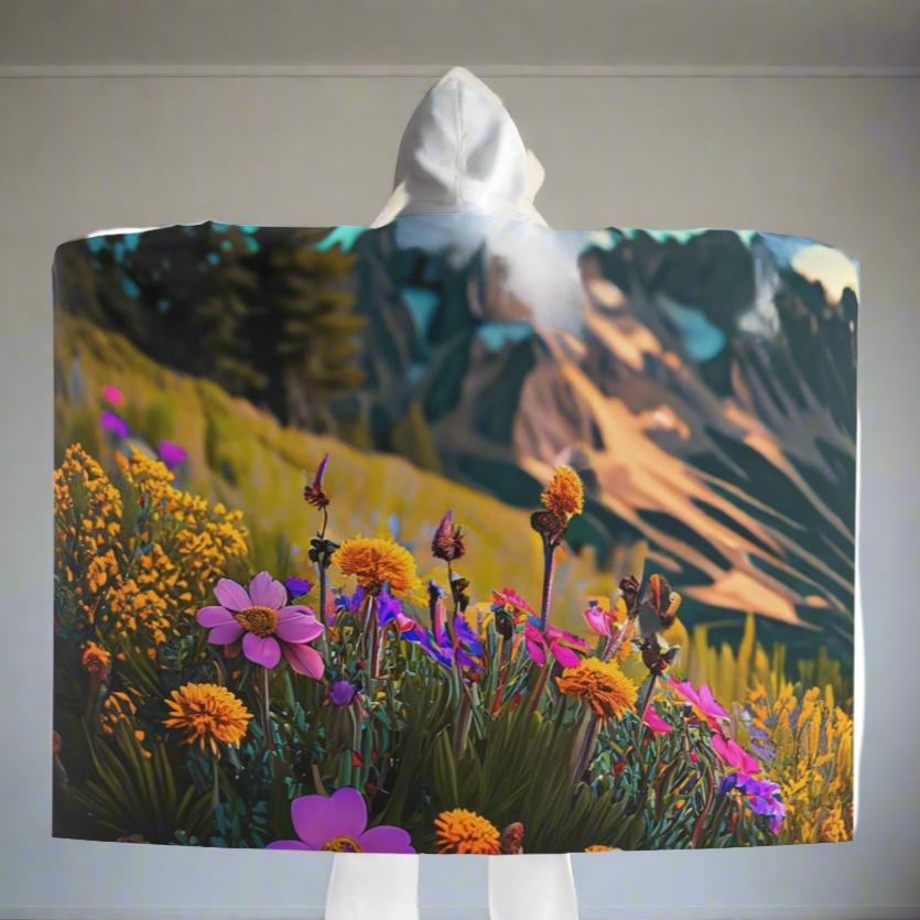 Hooded Sherpa Fleece Blanket