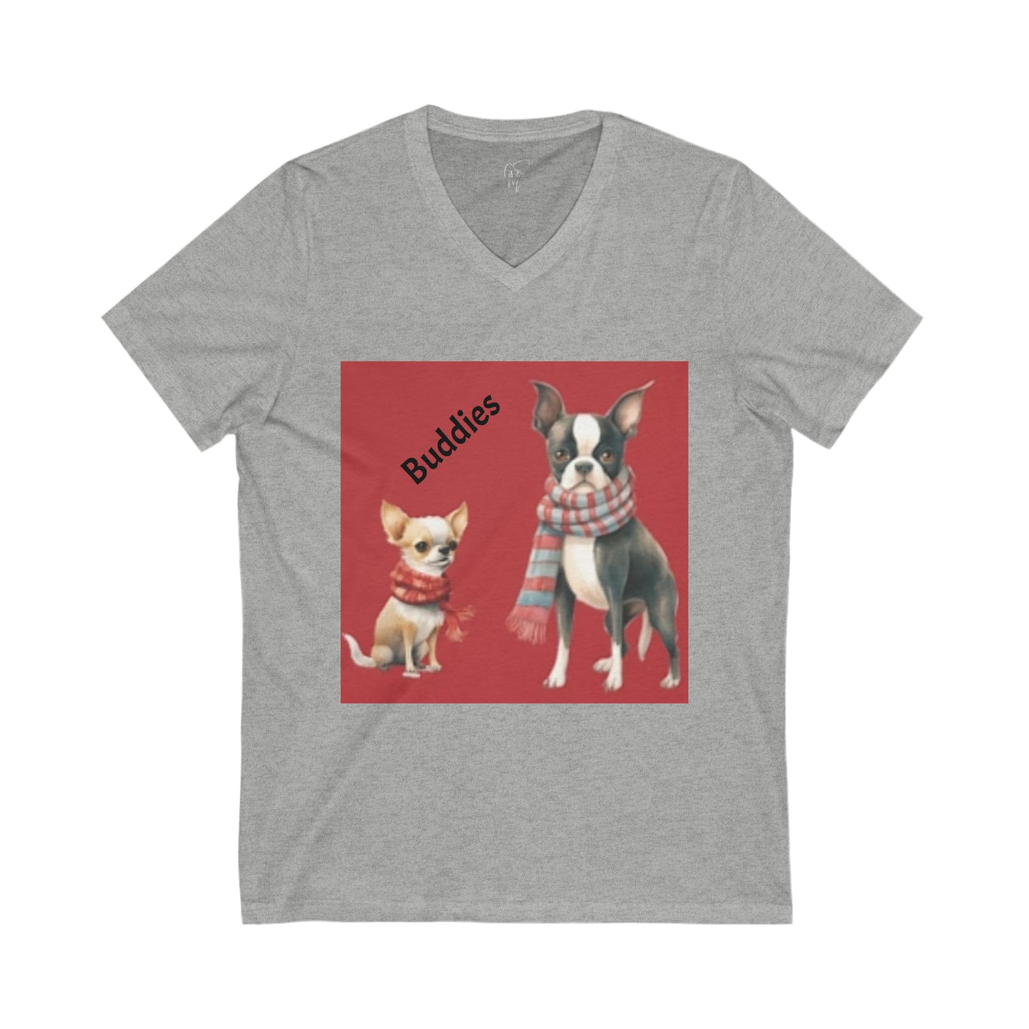 Adorable Buddies - Jersey Short Sleeve V-Neck Tee