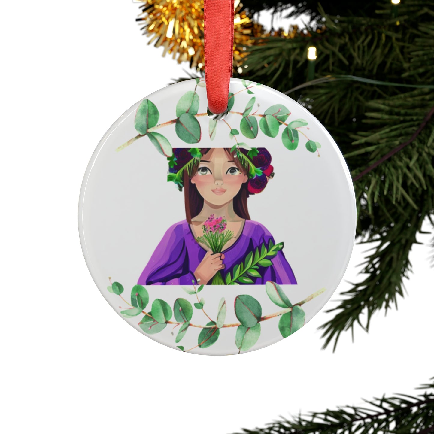 GSM Ornament with Ribbon
