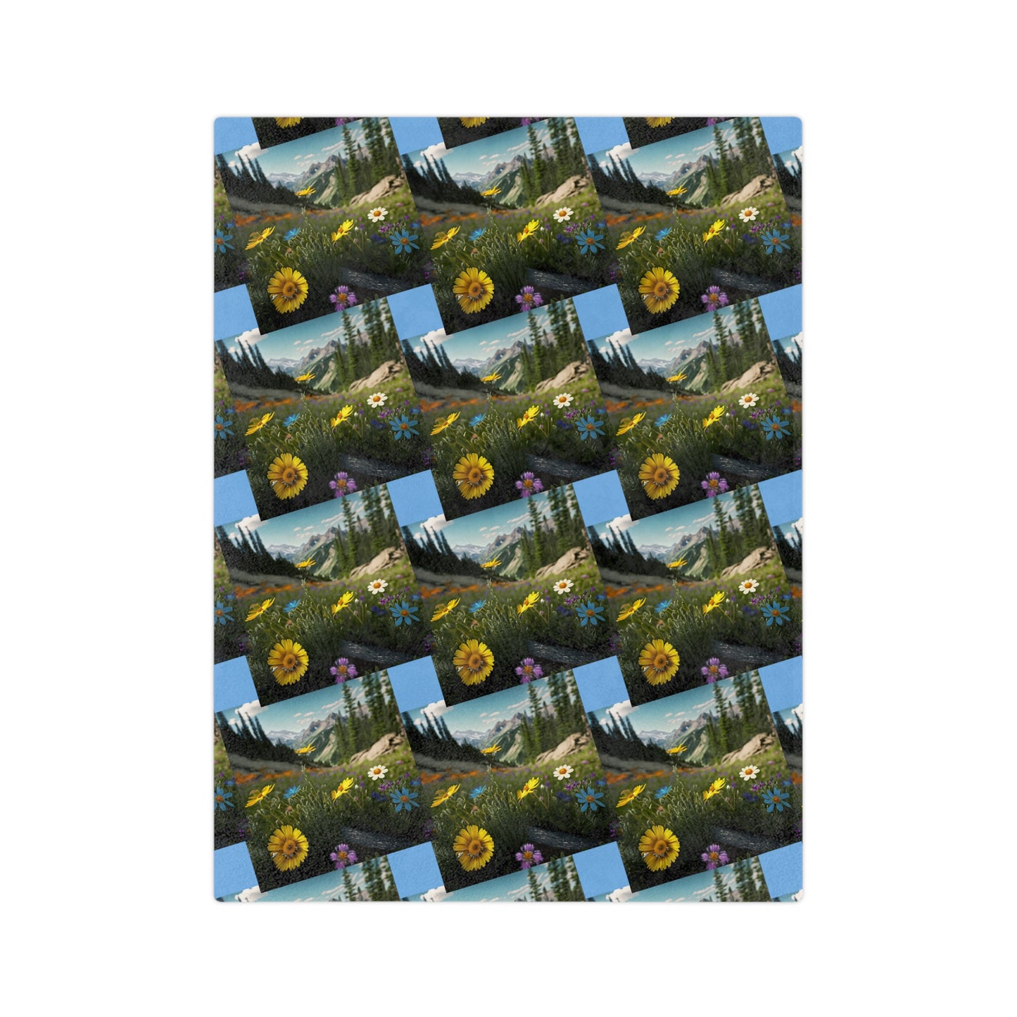 Wildflowers Velveteen Microfiber Blanket