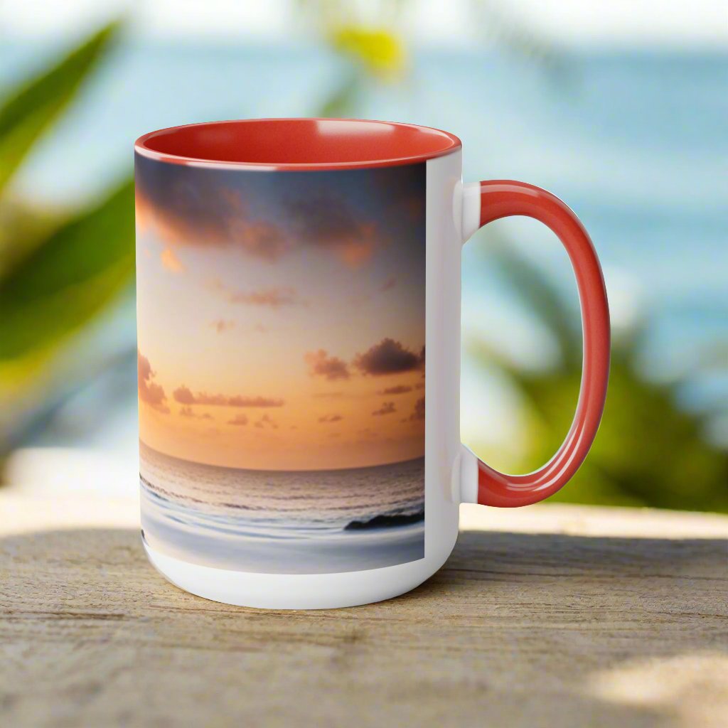Two-Tone Coffee Mugs, 15oz