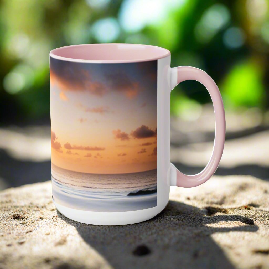 Two-Tone Coffee Mugs, 15oz