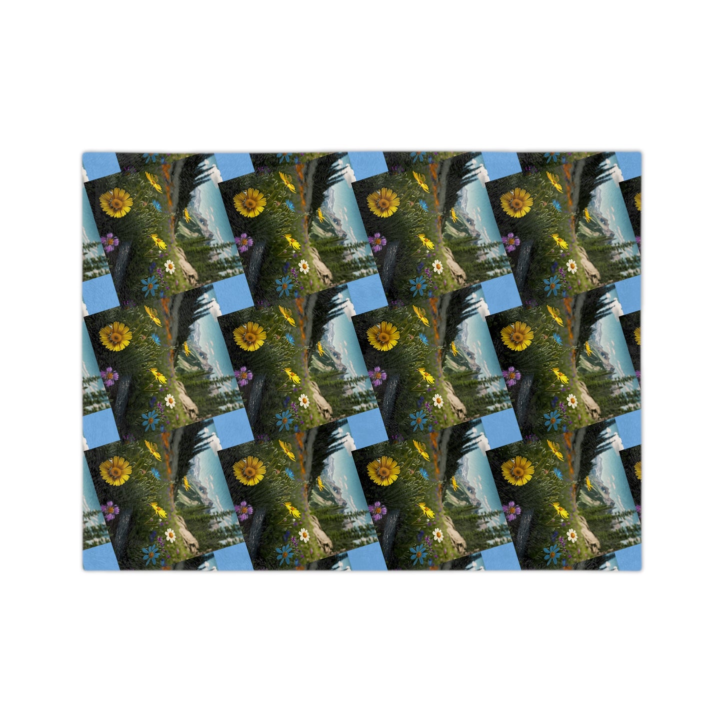 Wildflowers Velveteen Microfiber Blanket
