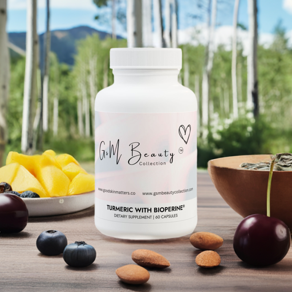 a) Turmeric with BioPerine® (Black Pepper Fruit Extract) Supplement (60 Capsules)