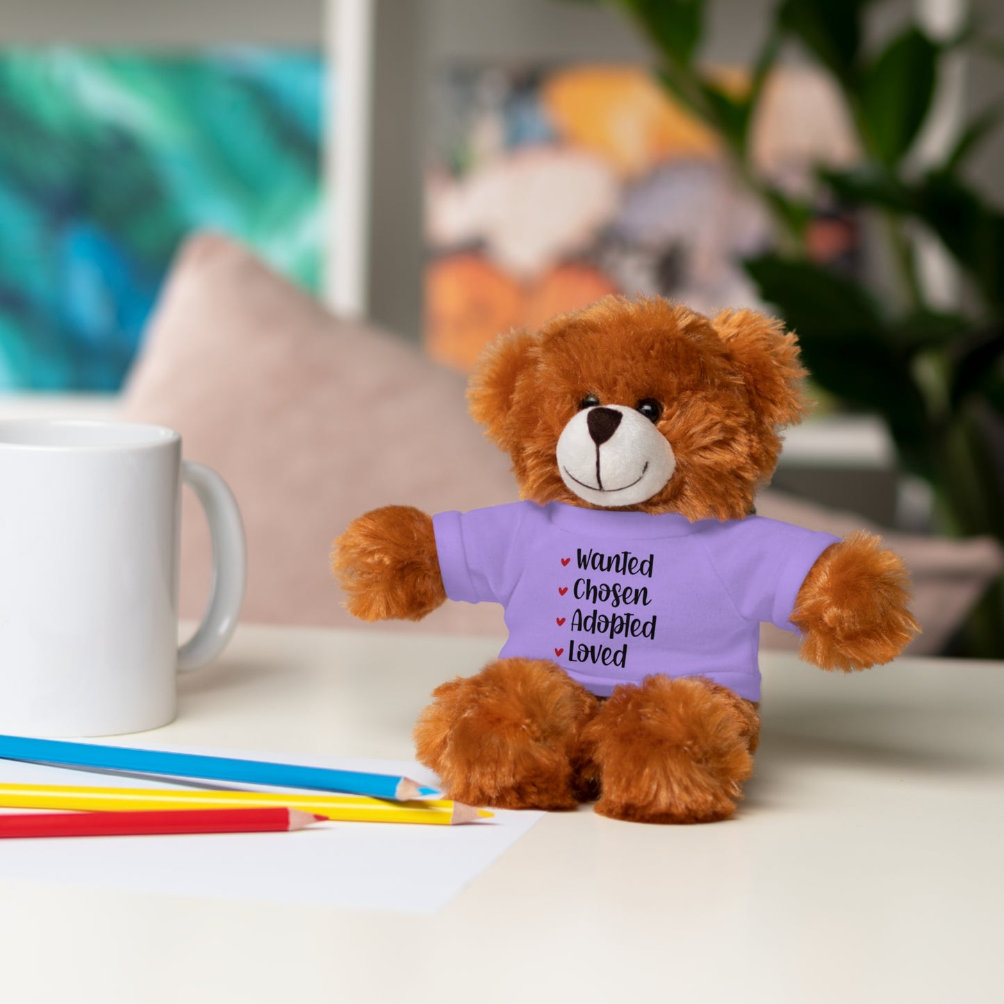 Stuffed Animals with Family Adoption Tee