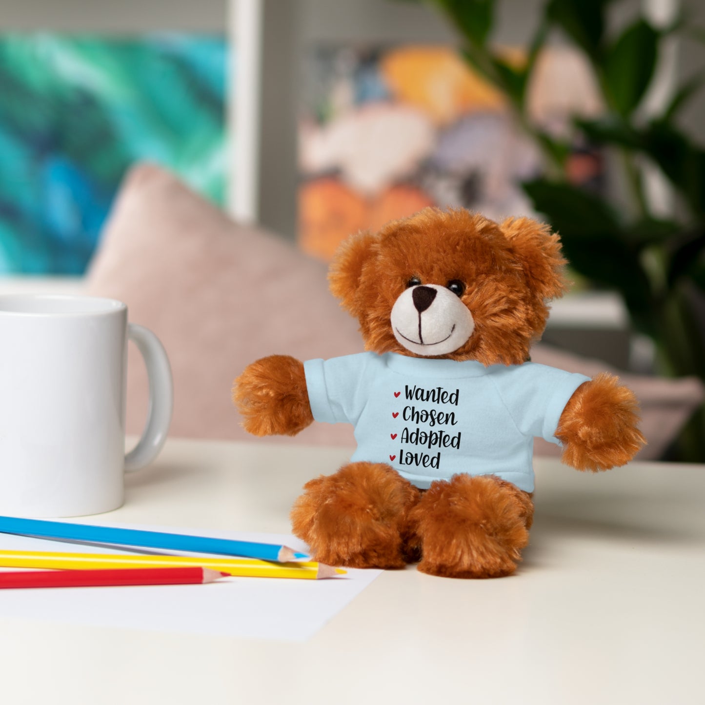 Stuffed Animals with Family Adoption Tee