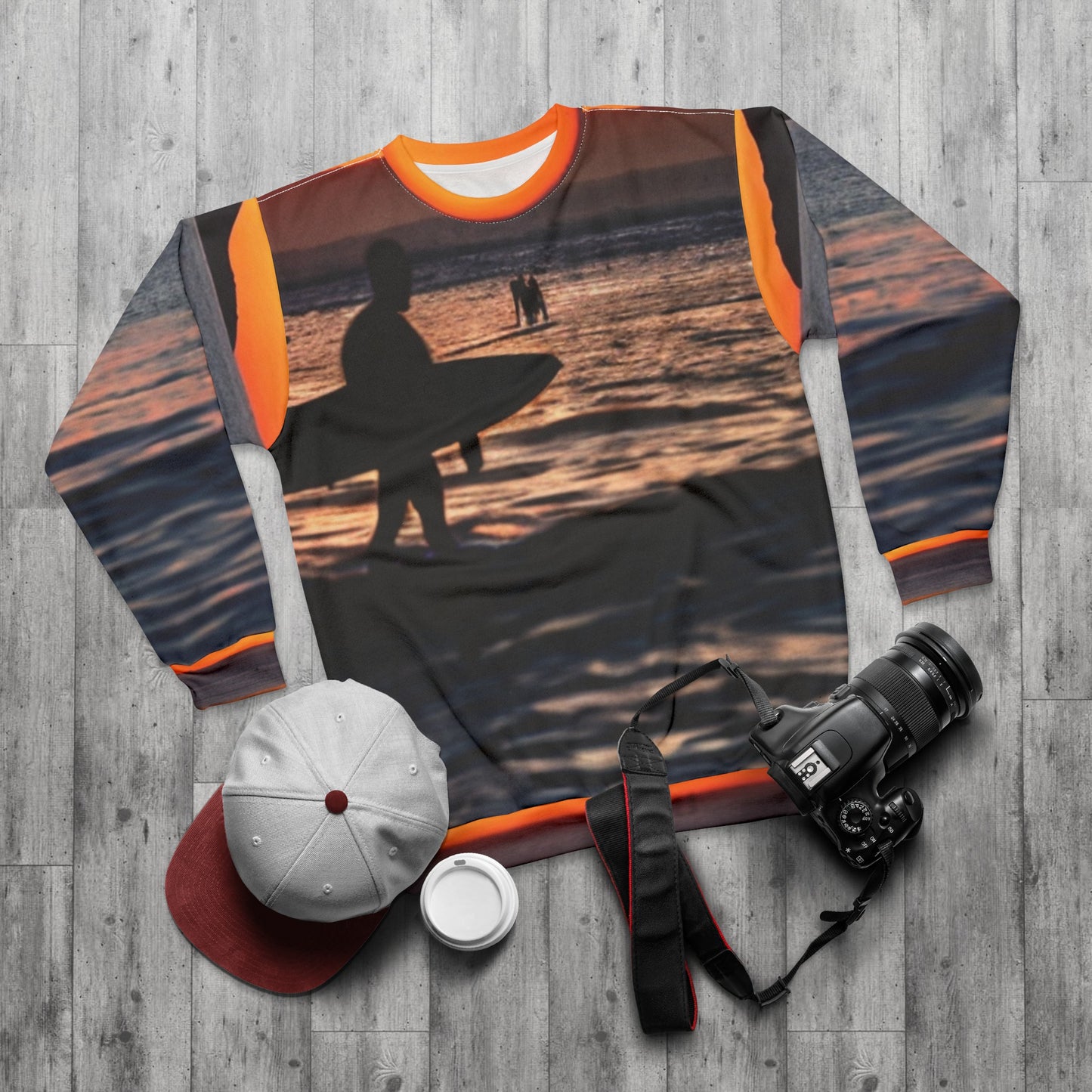 Sunset Surf's Up Long-Sleeved Sweatshirt