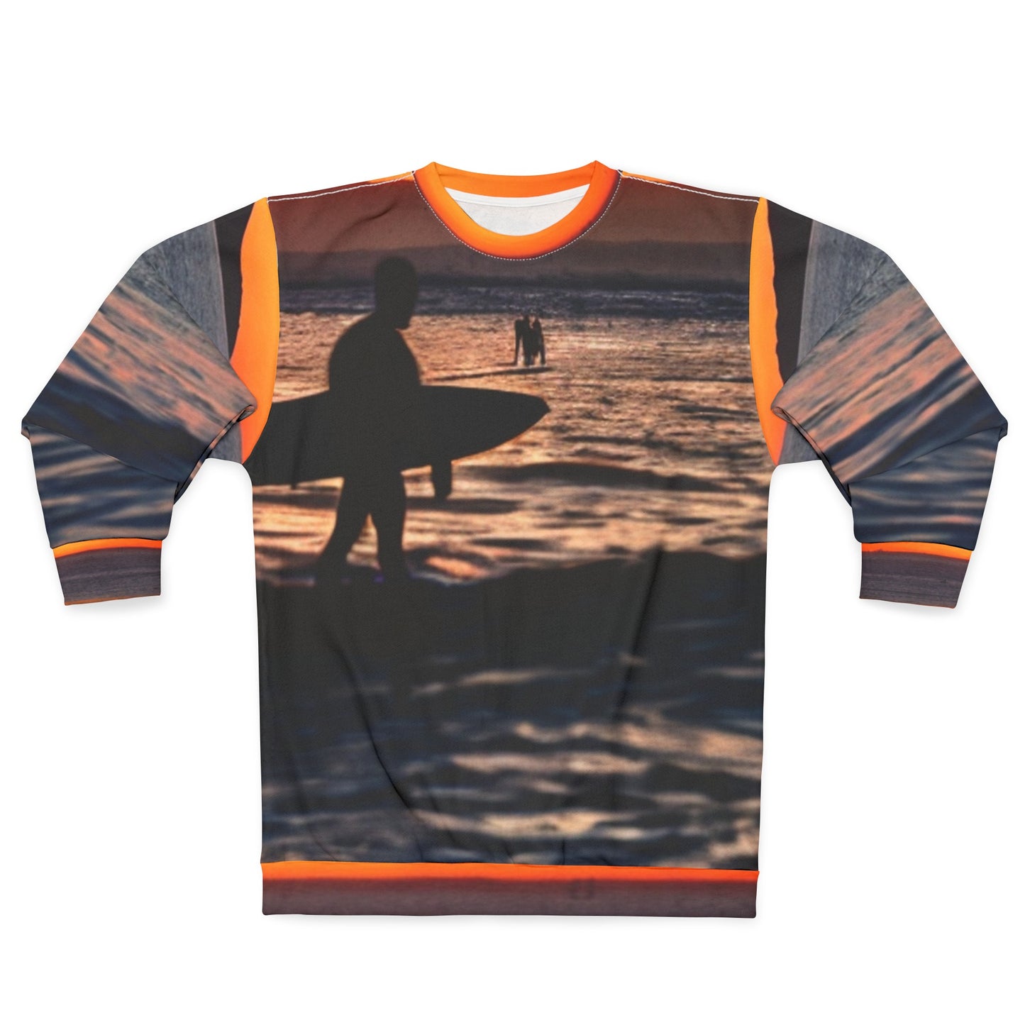 Sunset Surf's Up Long-Sleeved Sweatshirt