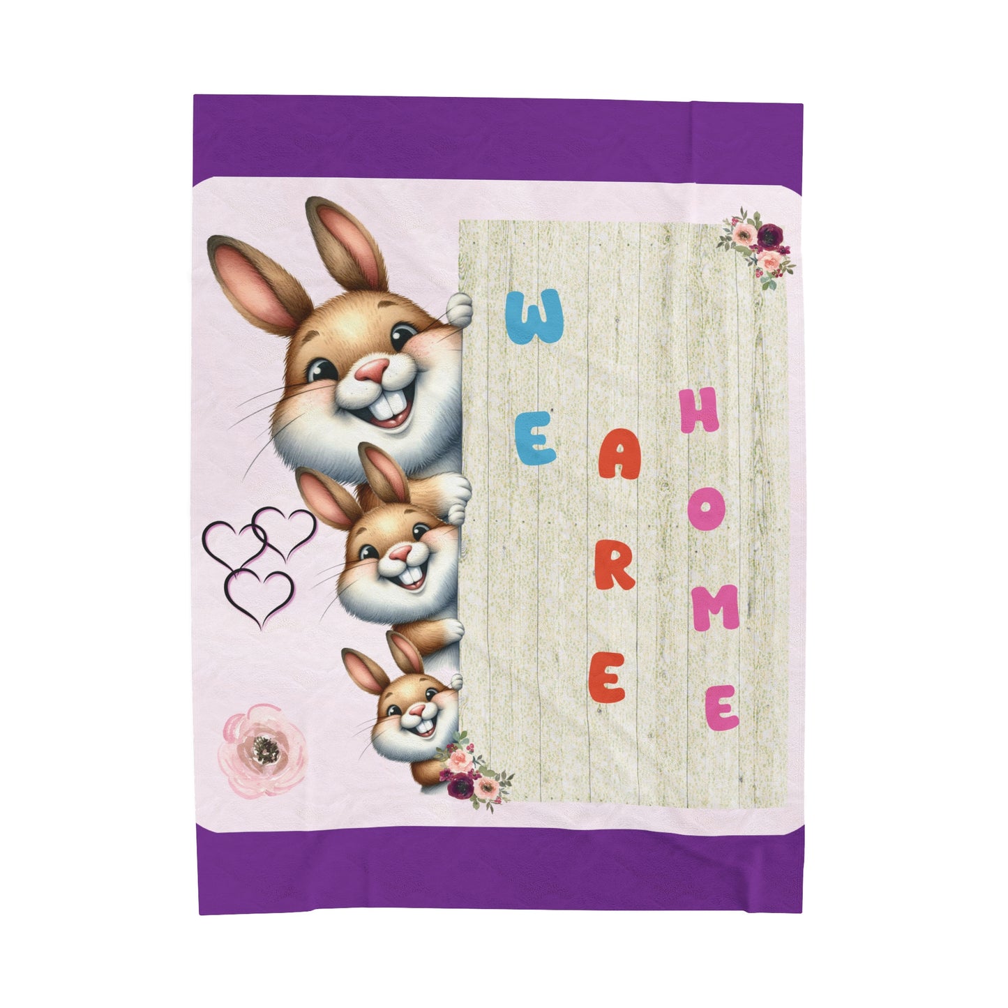 Bunny Velveteen Plush Blanket