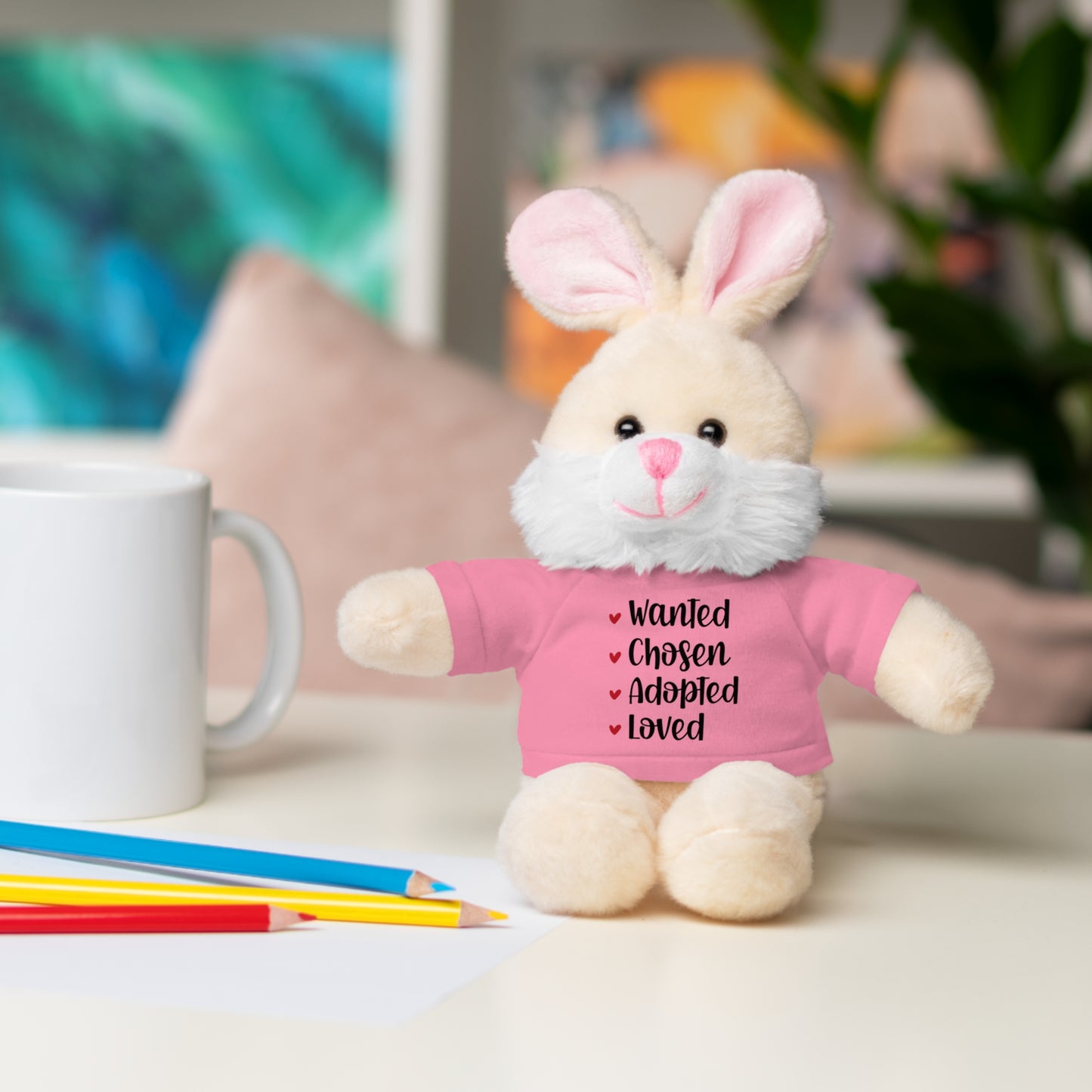 Stuffed Animals with Family Adoption Tee