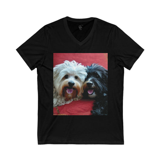 Buddies Jersey Short Sleeve V-Neck Tee