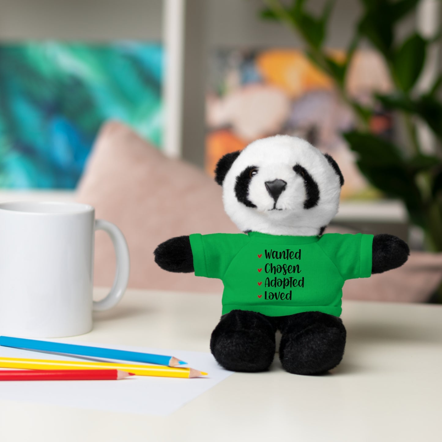 Stuffed Animals with Family Adoption Tee