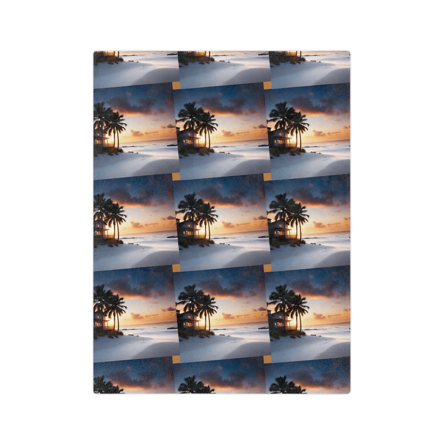 Beach House Velveteen Microfiber Blanket