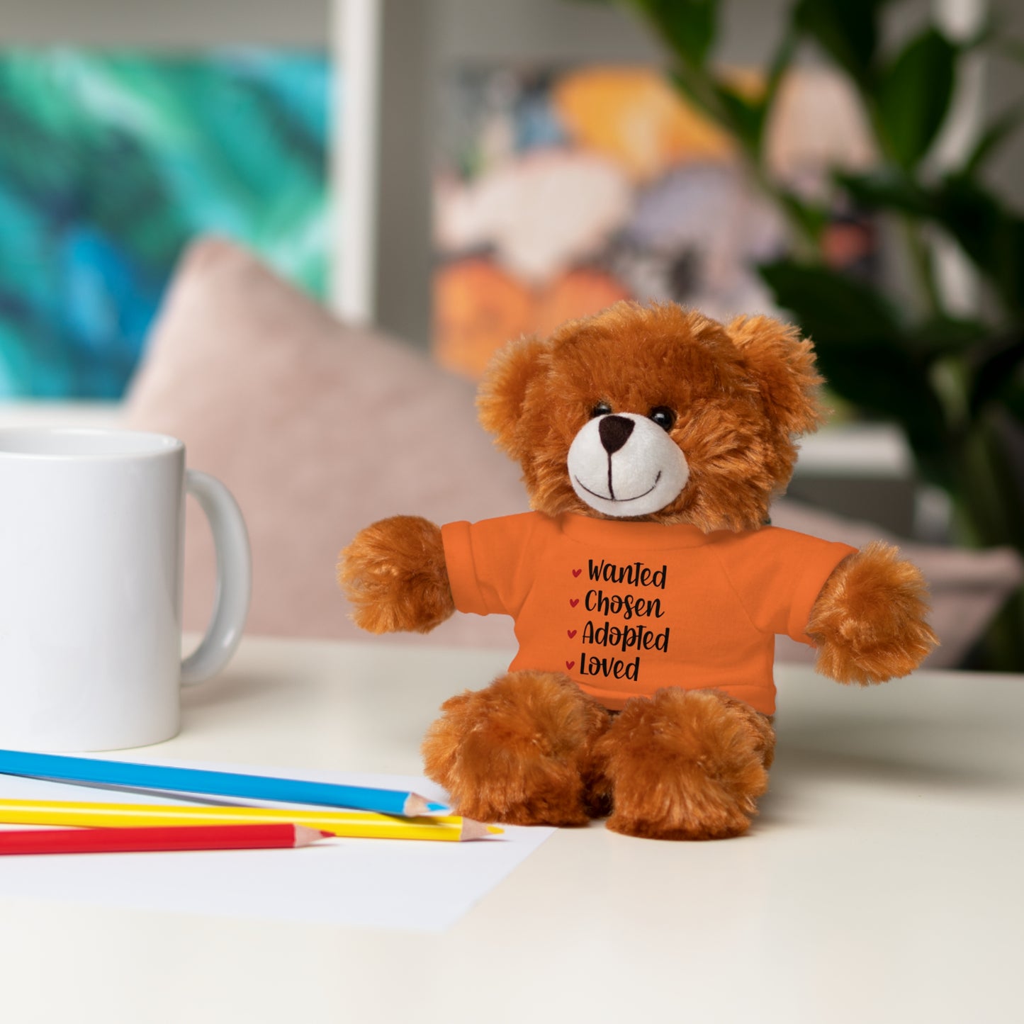 Stuffed Animals with Family Adoption Tee